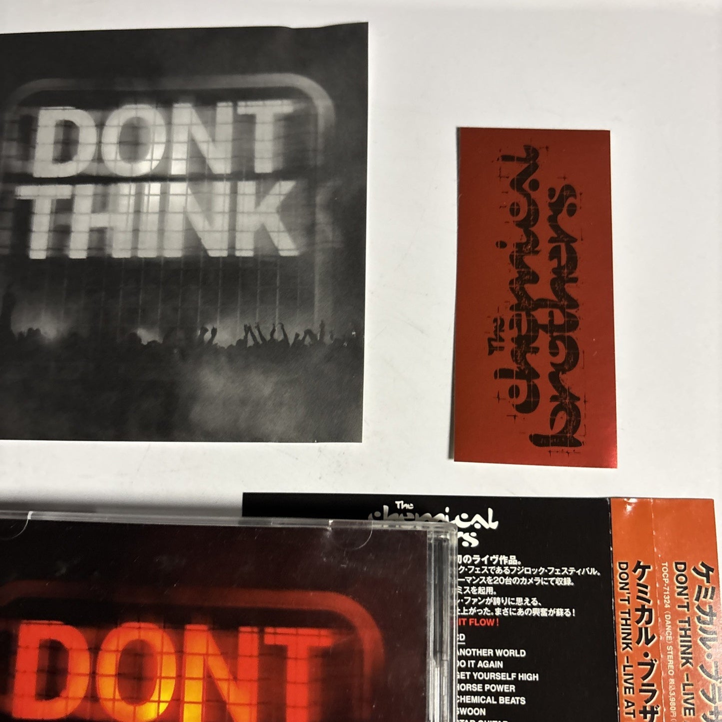 The Chemical Brothers Don't Think Live At Fuji Rock Festival CD DVD Japan Obi