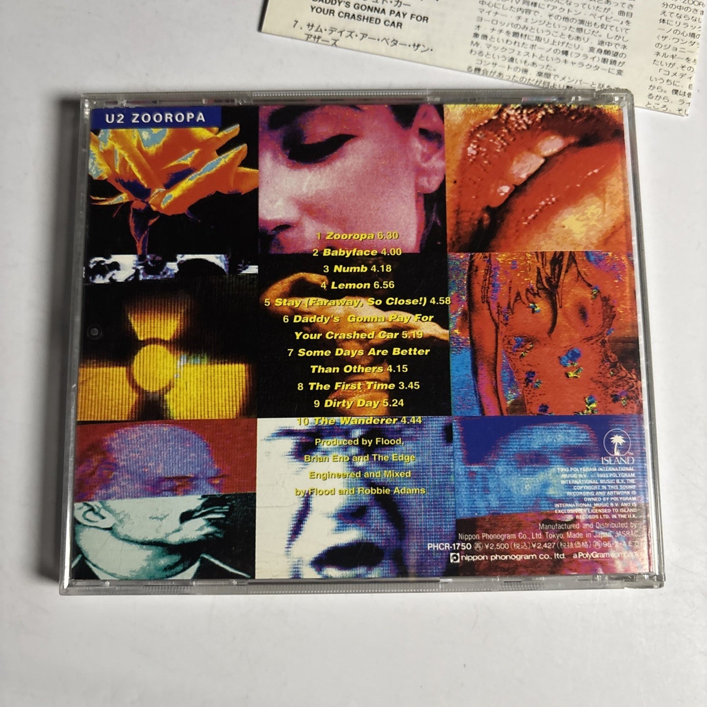 U2 – Zooropa (CD, 1993)  Japan PHCR-1750