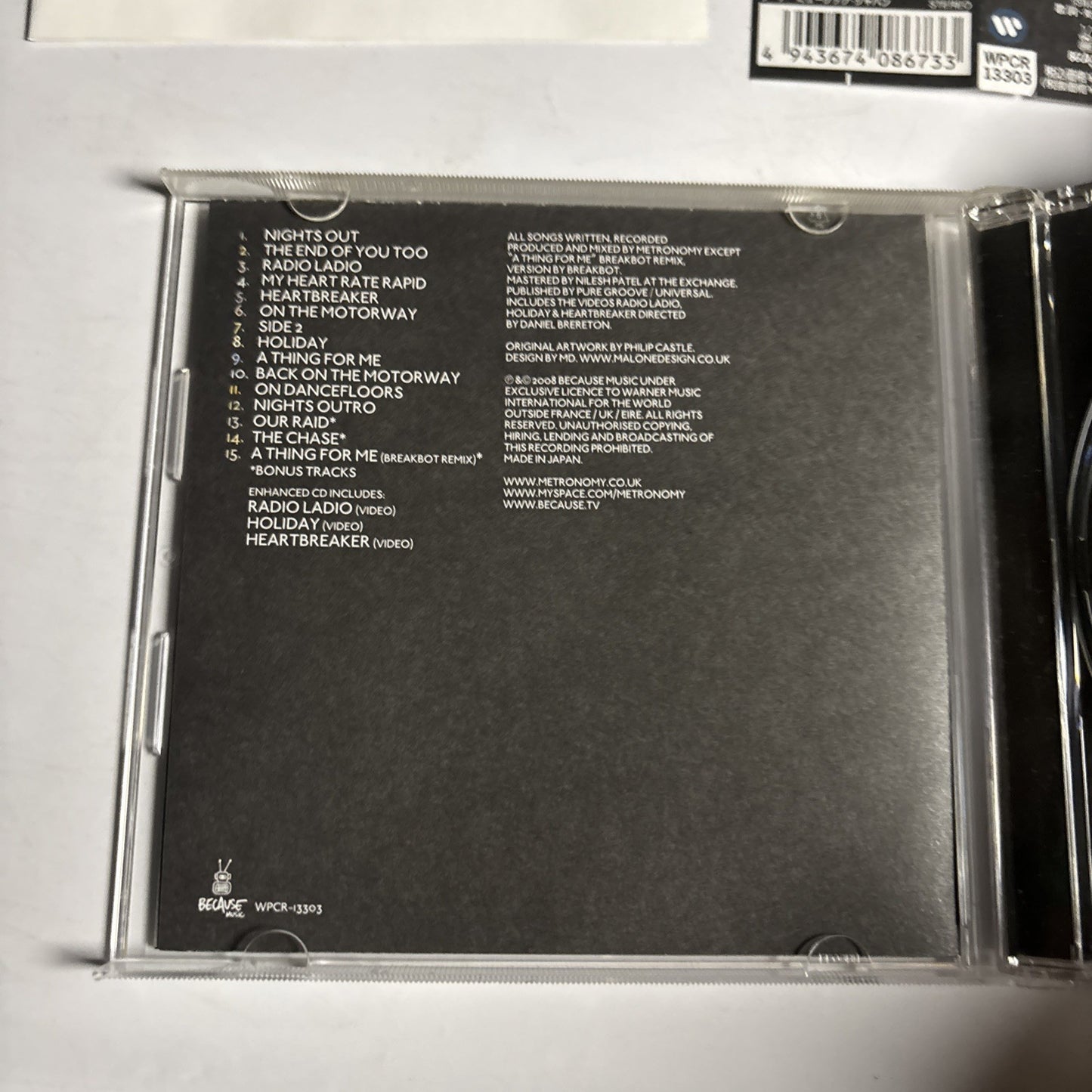 Metronomy – Nights Out (CD, 2009) Japan Bonus Track, Obi WPCR-13303