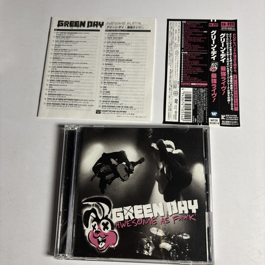 Green Day – Awesome As F**k (CD + DVD, 2011) Japan Obi DVD WPZR-30387-8