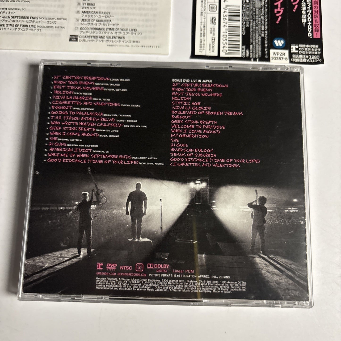 Green Day – Awesome As F**k (CD + DVD, 2011) Japan Obi DVD WPZR-30387-8