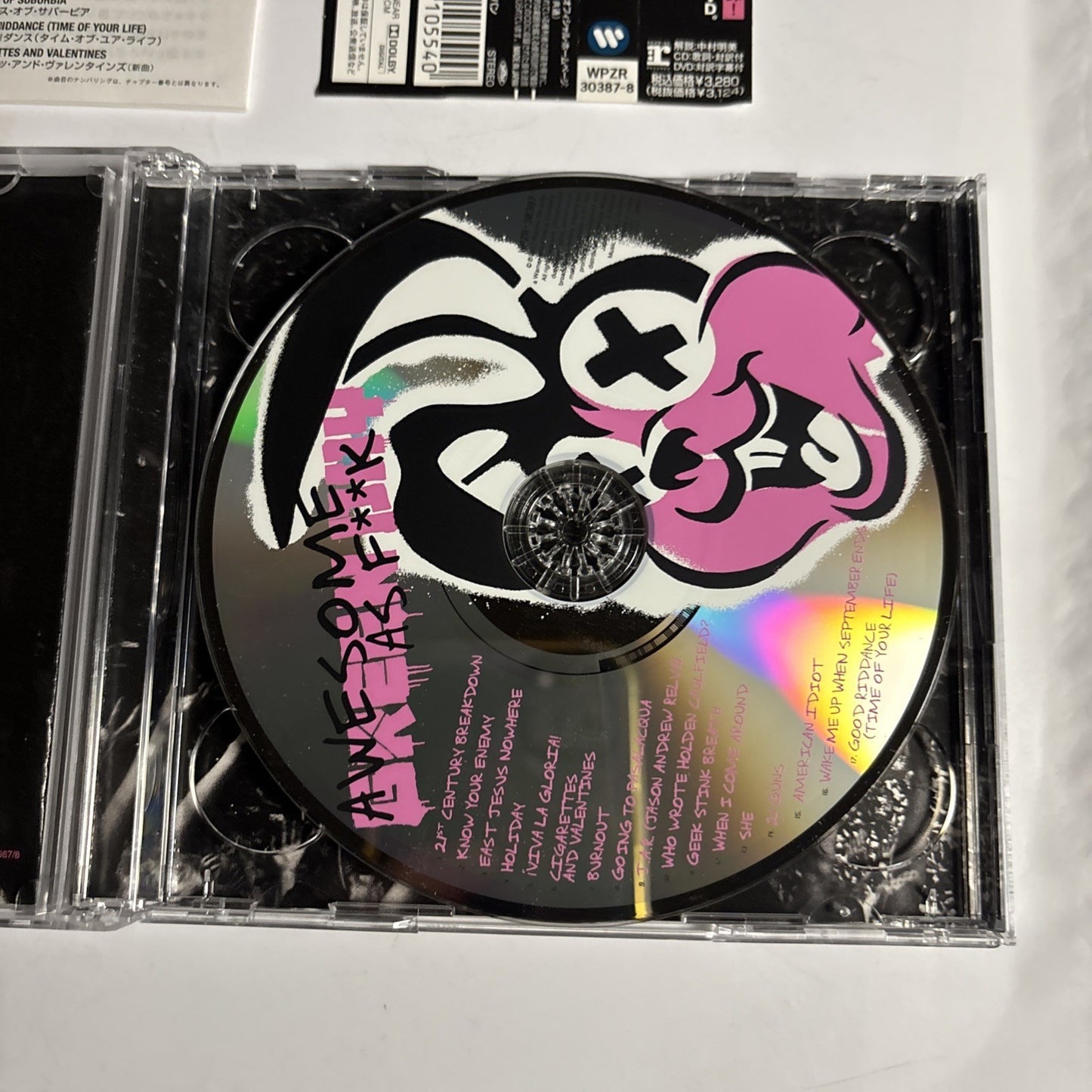 Green Day – Awesome As F**k (CD + DVD, 2011) Japan Obi DVD WPZR-30387-8