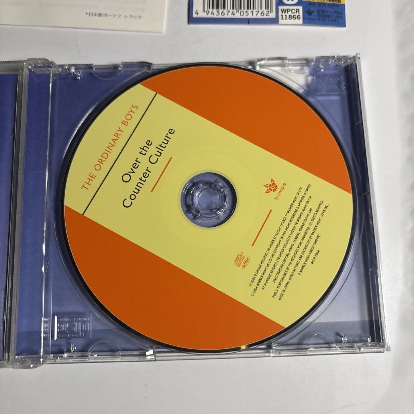 The Ordinary Boys – Over The Counter Culture (CD, 2004) Japan Bonus Track Obi