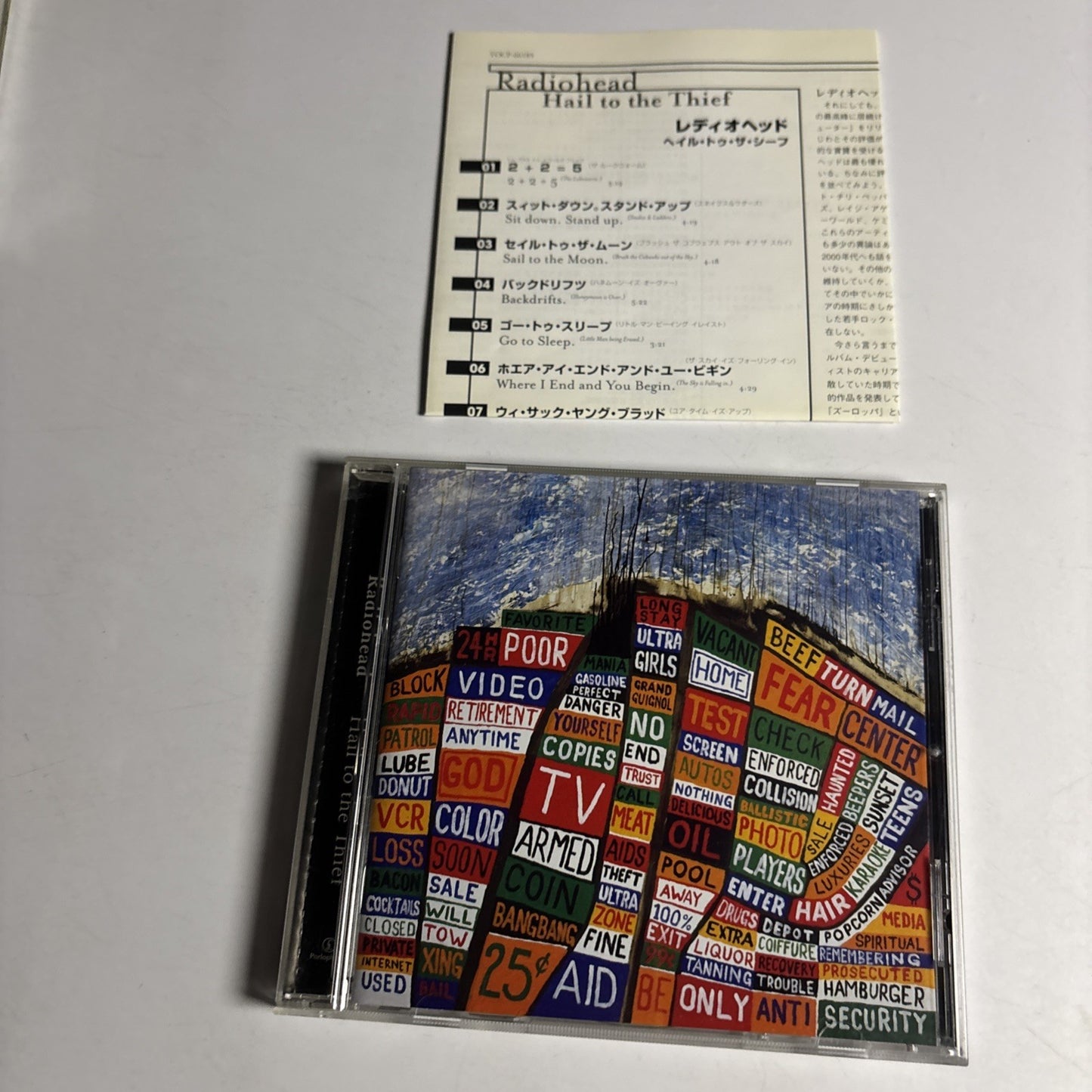 Radiohead – Hail To The Thief (CD, 2003) Japan Bonus Track TOCP-66185