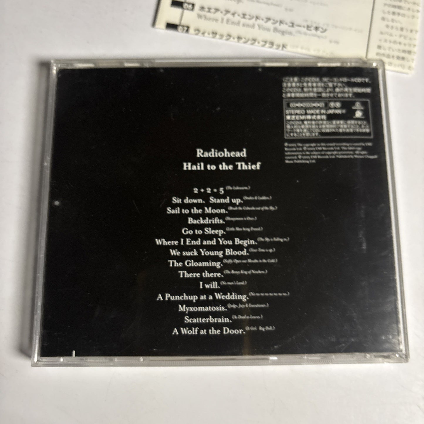 Radiohead – Hail To The Thief (CD, 2003) Japan Bonus Track TOCP-66185