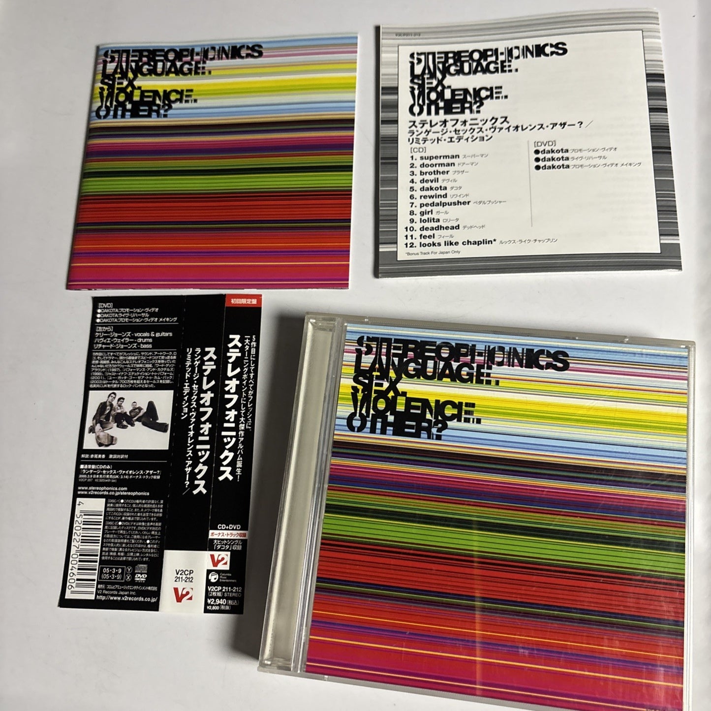 Stereophonics – Language. Sex. Violence. Other? (CD 2005) Japan obi V2CP-211/212
