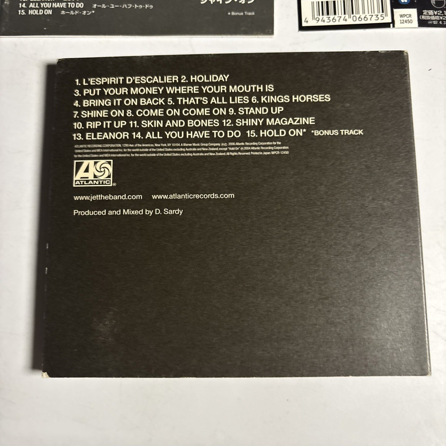 Jet  – Shine On (CD, 2006) Japan Bonus Track Obi Digipak WPCR-12450