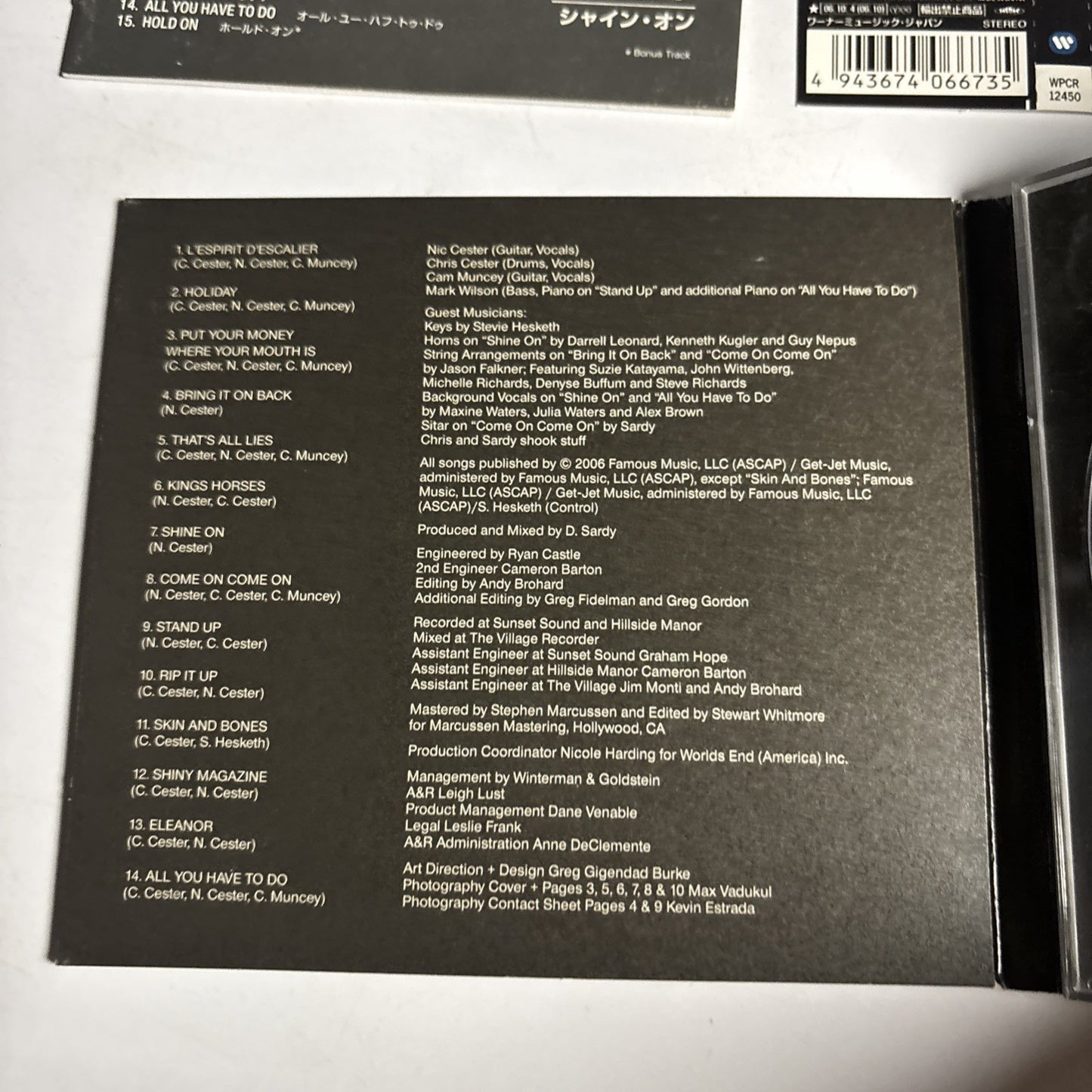 Jet  – Shine On (CD, 2006) Japan Bonus Track Obi Digipak WPCR-12450
