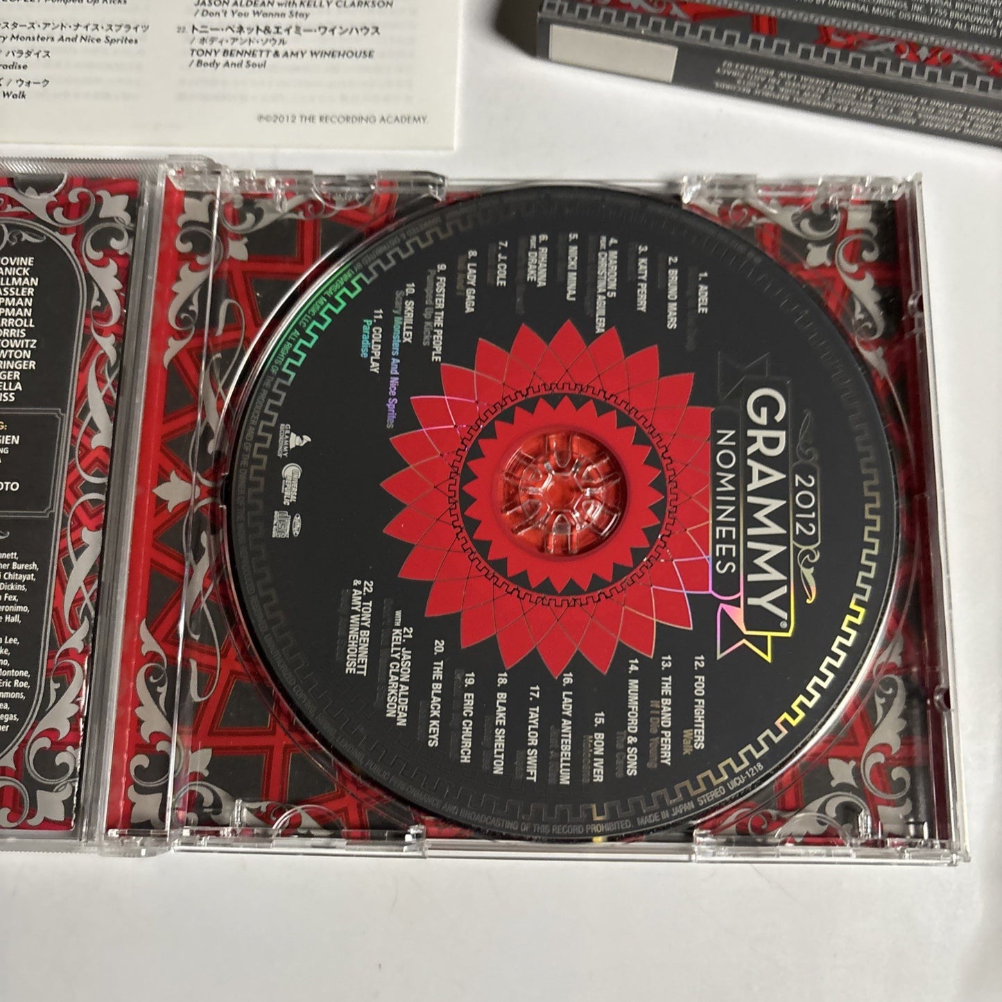 Various – 2012 Grammy Nominees (CD, 2012) Japan obi UICU-1218
