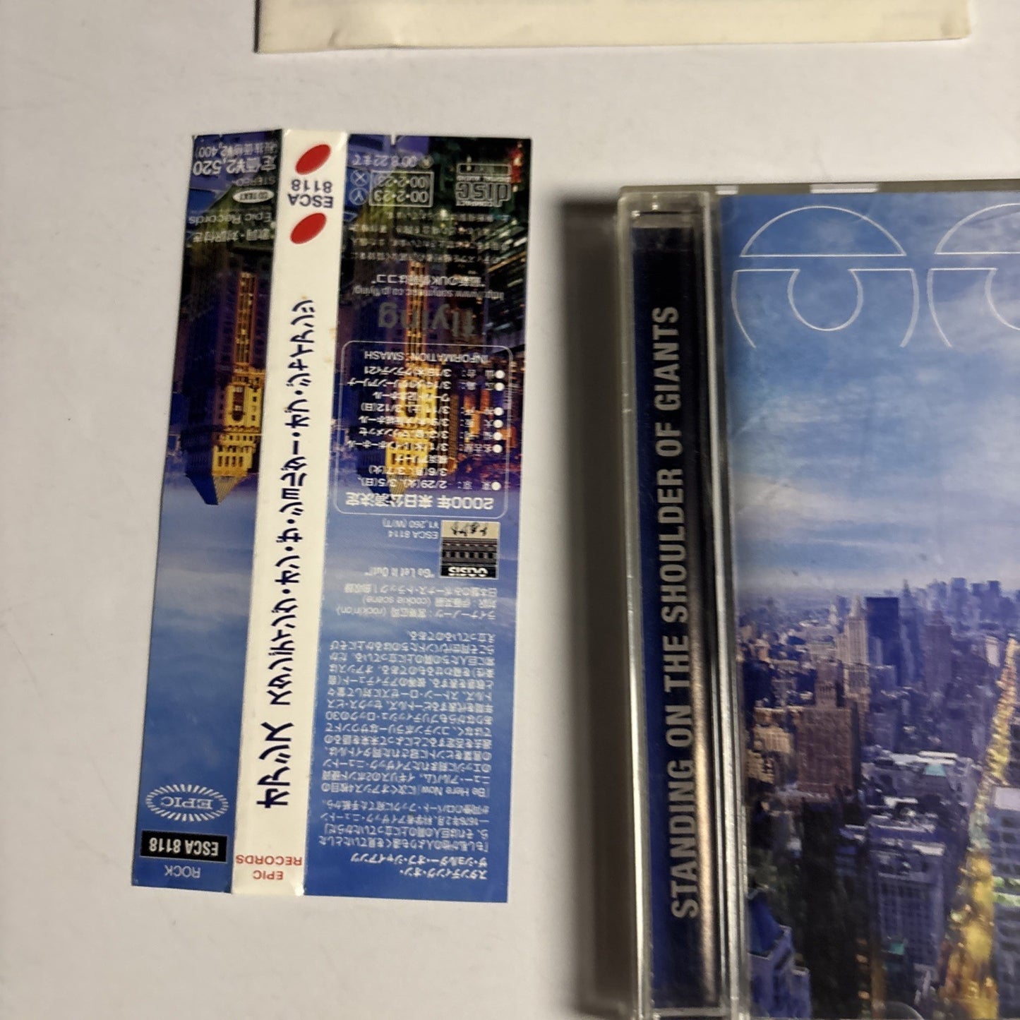 Oasis – Standing On The Shoulder Of Giants (CD, 2000) Japan Obi Sticker
