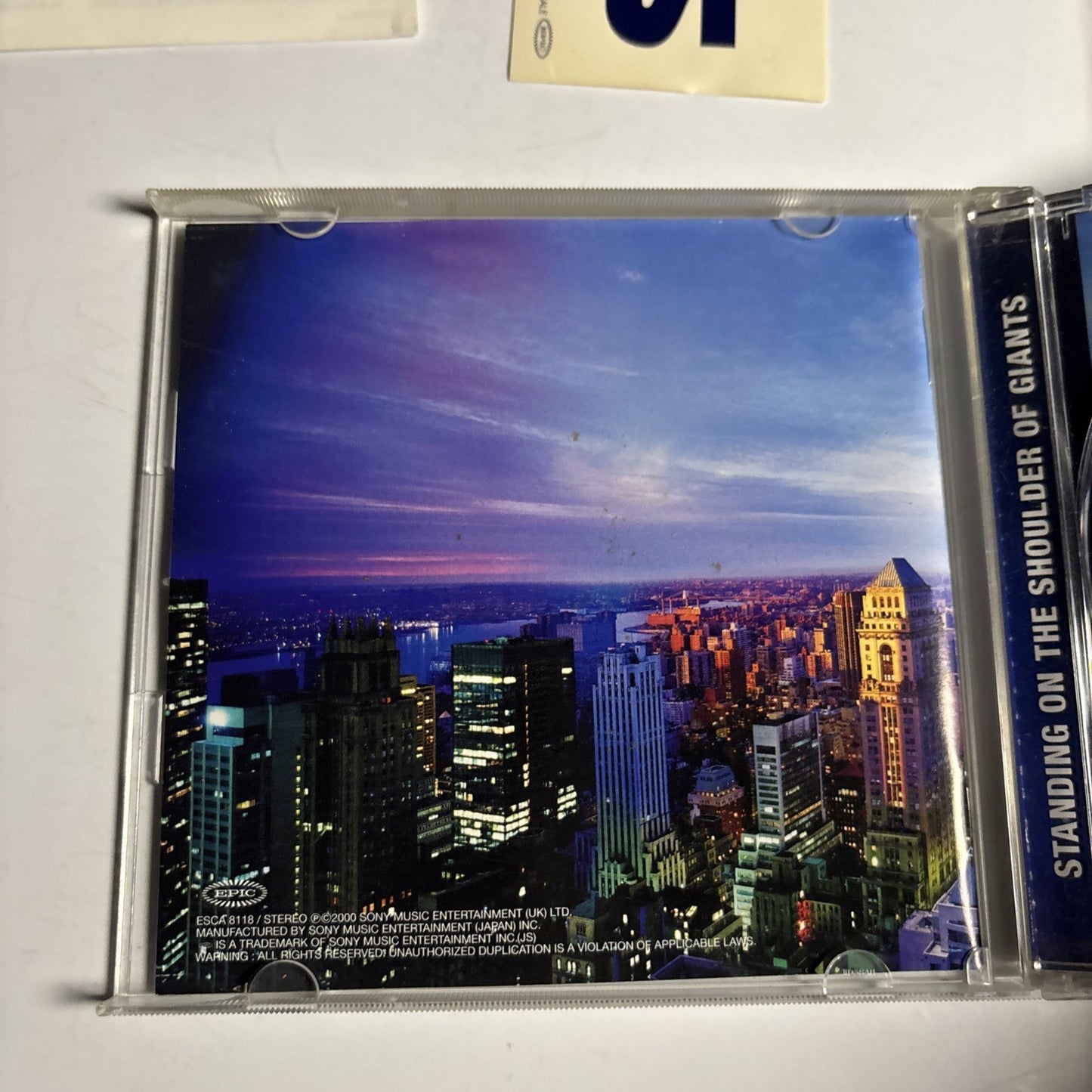 Oasis – Standing On The Shoulder Of Giants (CD, 2000) Japan Obi Sticker