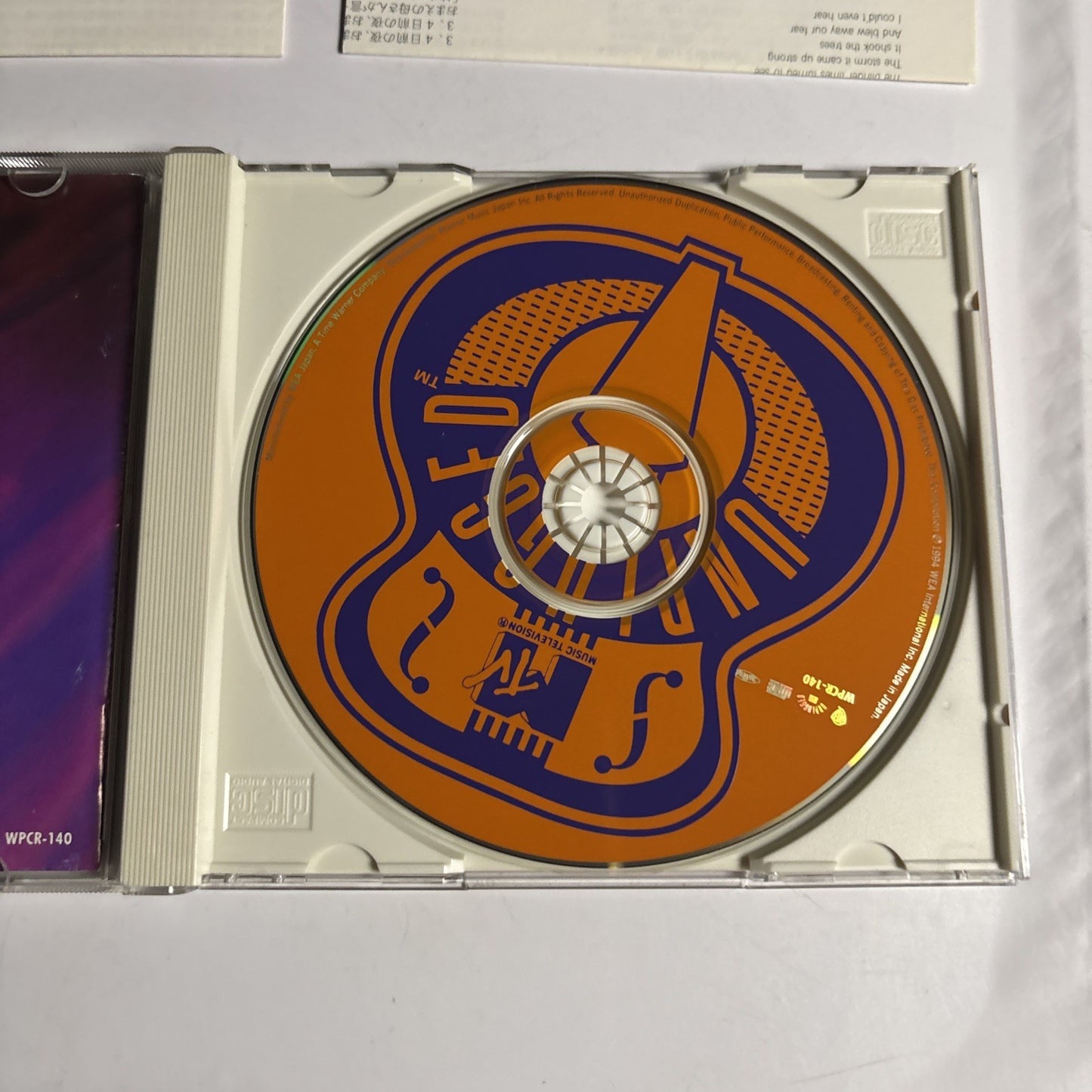 Various – The Unplugged Collection: Volume One (CD, 1994) Japan WPCR-140