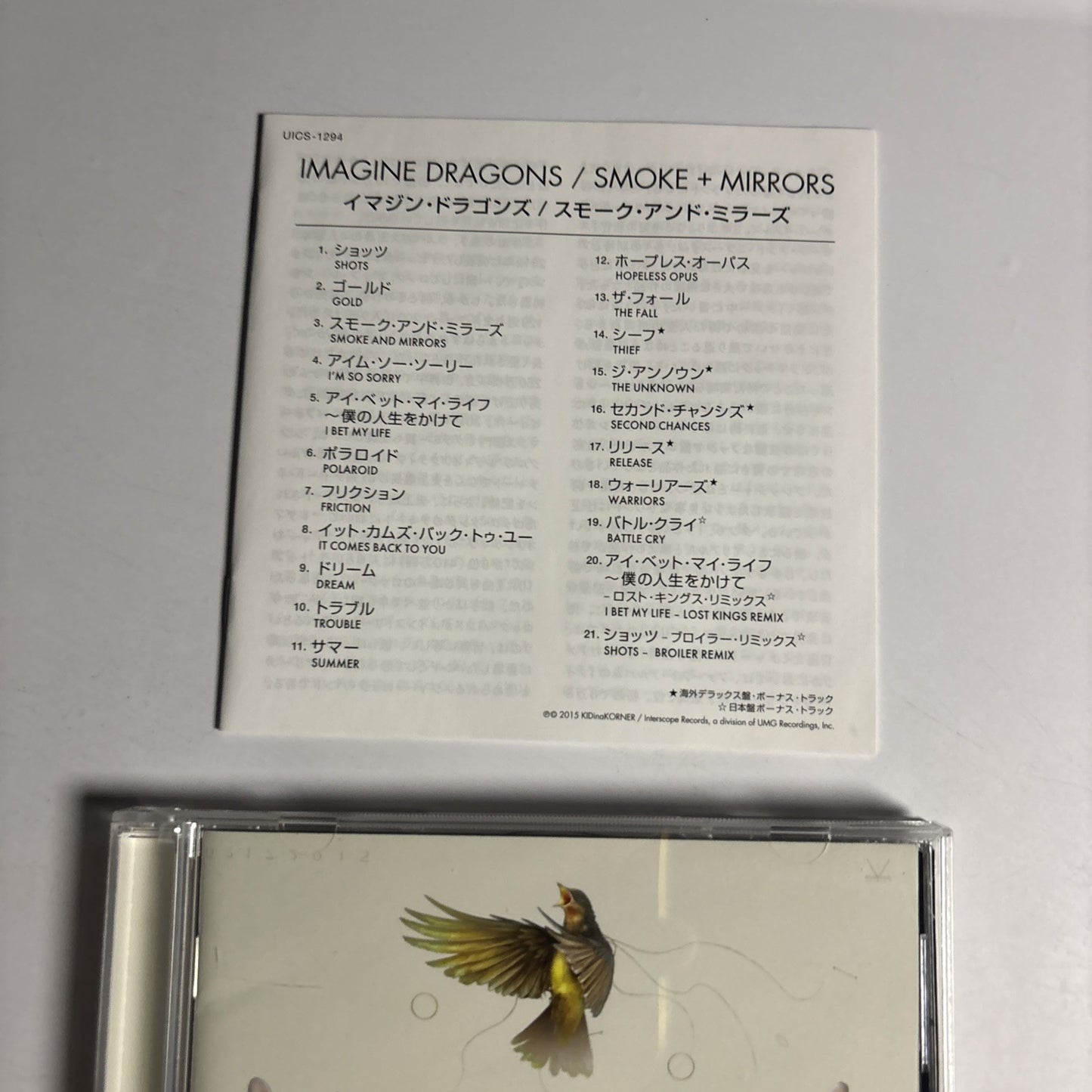 Imagine Dragons – Smoke + Mirrors (CD, 2015) Japan  UICS-1294