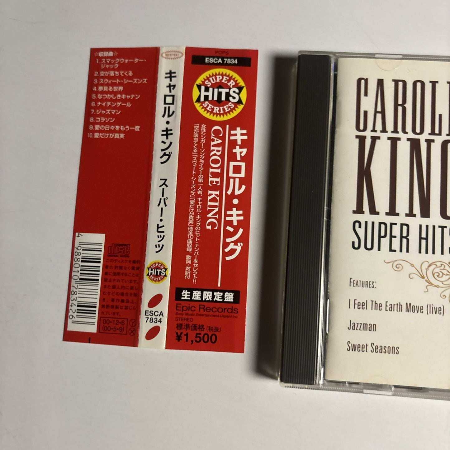 Carole King – Super Hits (CD, 2000) Japan obi ESCA 7834