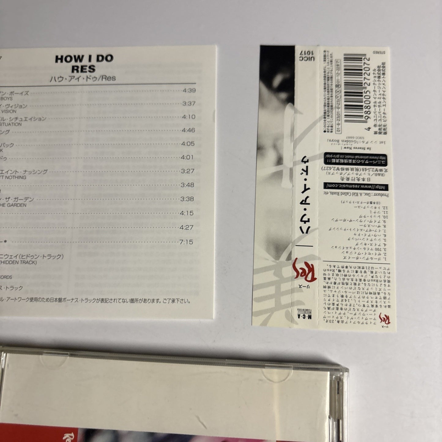 Res – How I Do (CD, 2001) Japan obi UICC-1017