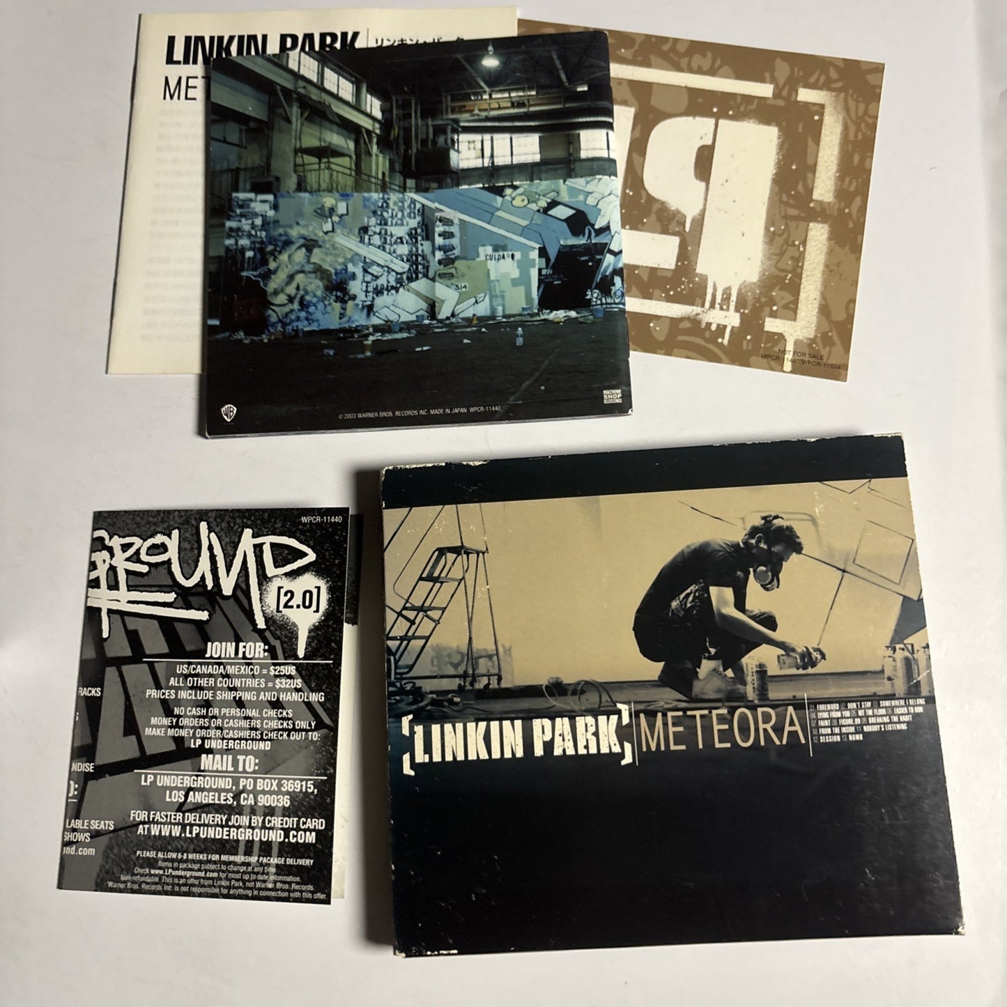 Linkin Park – Meteora (CD, 2003) Japan Sticker Digipak WPCR-11440