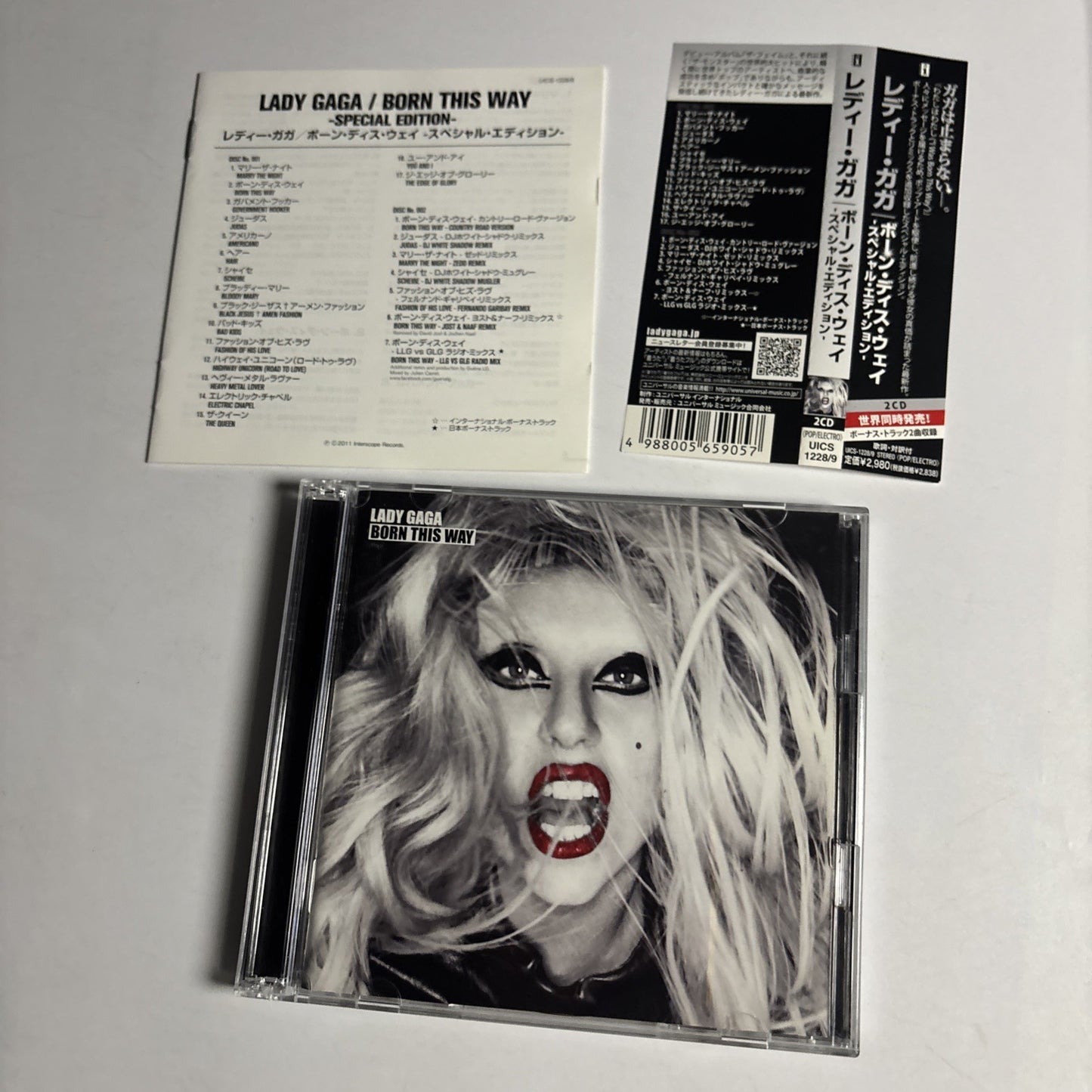 Lady Gaga – Born This Way (CD, 2011, 2-Disc) Japan obi UICS-1228/9
