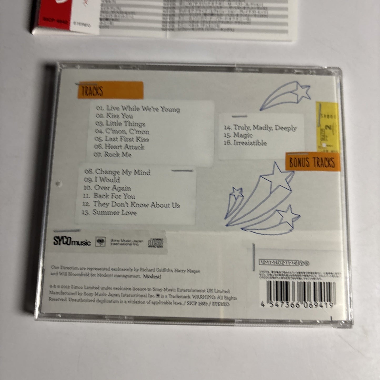 One Direction – Take Me Home (CD, 2015) Japan Bonus Track Obi SICP 4642