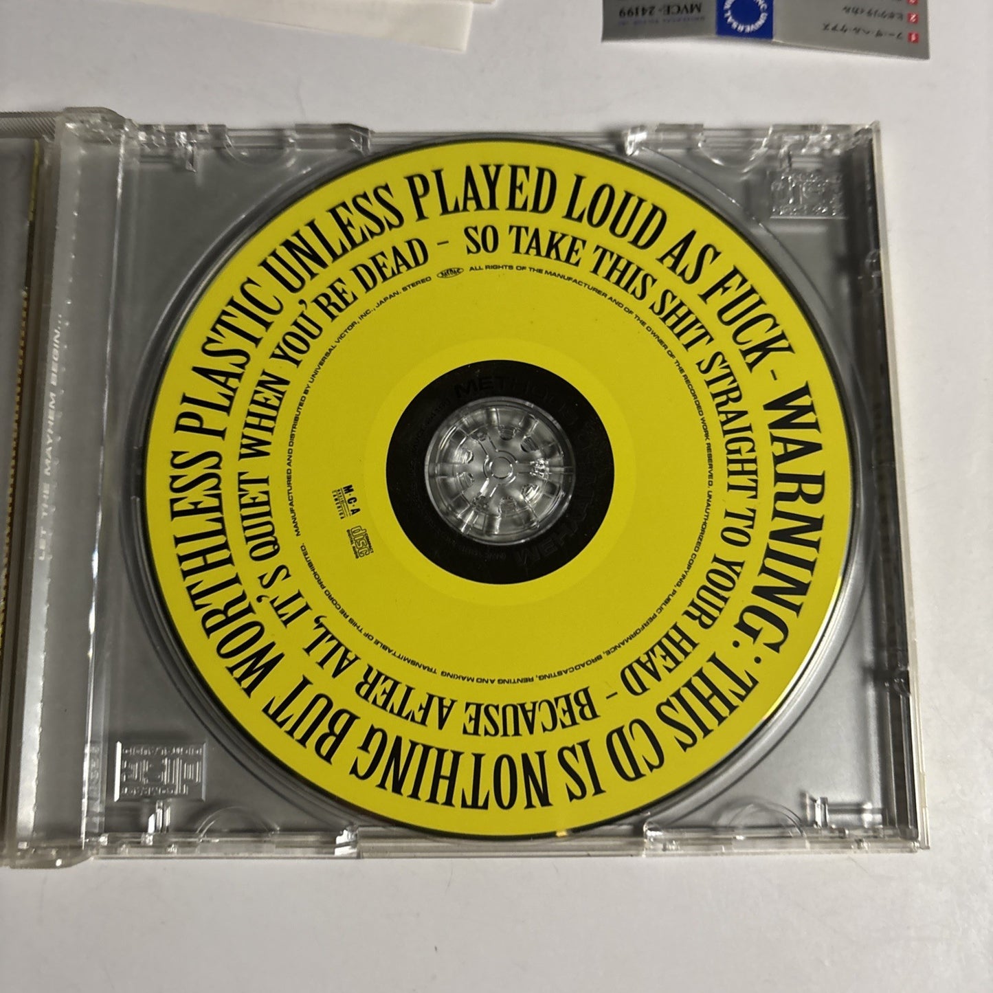 Methods Of Mayhem – Methods Of Mayhem (CD, 1999) Japan obi MVCE-24199