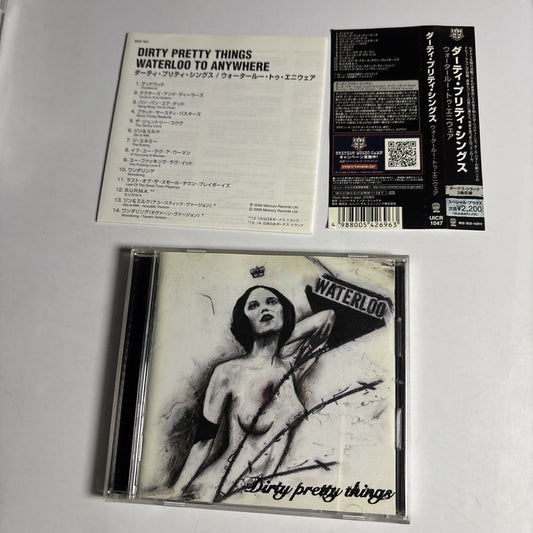 Dirty Pretty Things – Waterloo To Anywhere (CD, 2006) Japan Bonus Track Obi