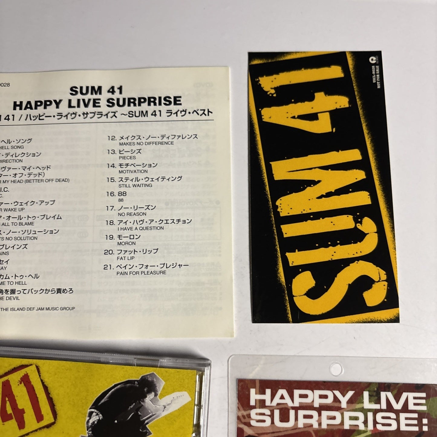 Sum 41 – Happy Live Surprise (CD + DVD, 2005) Japan Sticker UICL-9028