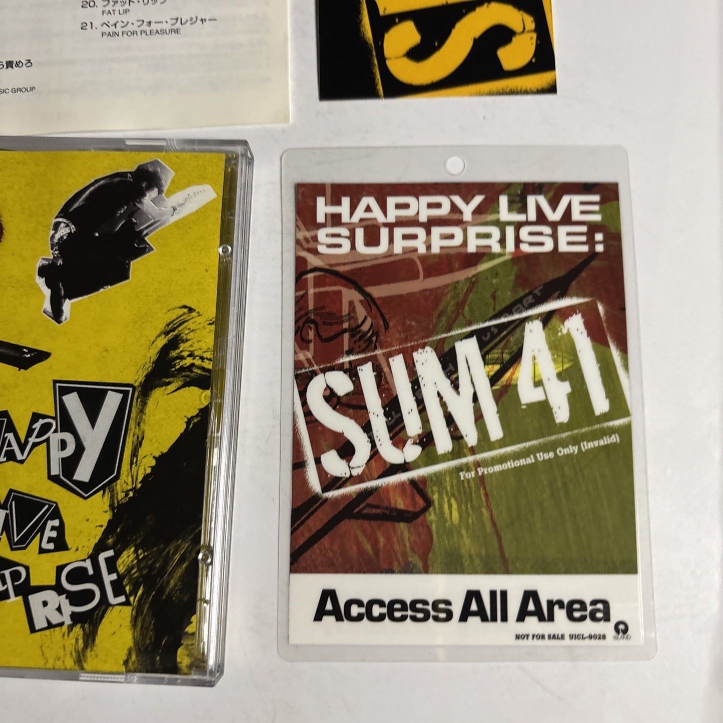 Sum 41 – Happy Live Surprise (CD + DVD, 2005) Japan Sticker UICL-9028