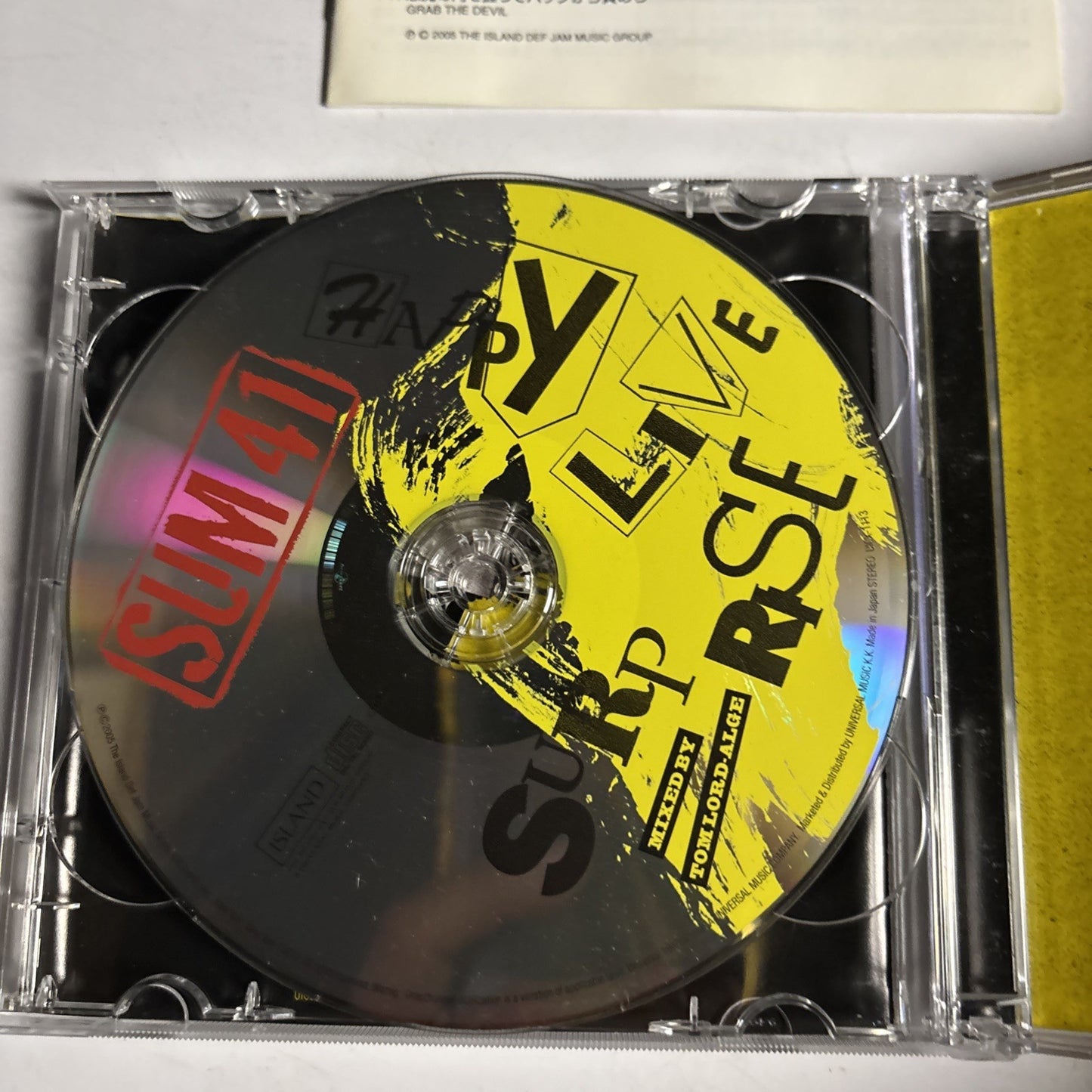 Sum 41 – Happy Live Surprise (CD + DVD, 2005) Japan Sticker UICL-9028
