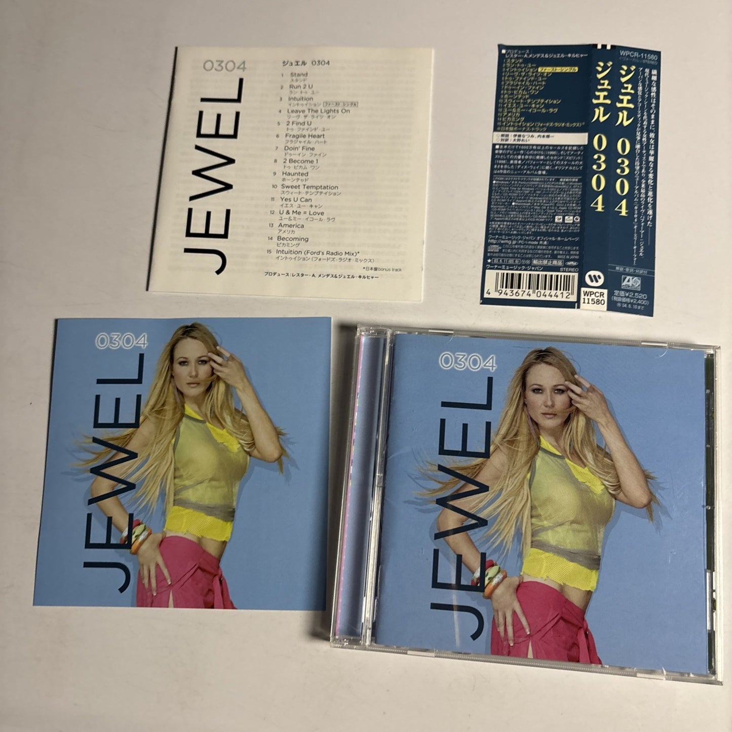 Jewel – 0304 (CD, 2003) Japan Bonus Track Obi WPCR-11580