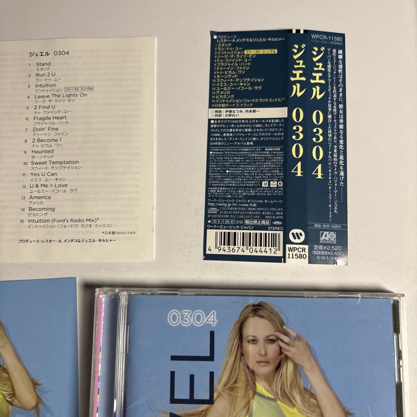 Jewel – 0304 (CD, 2003) Japan Bonus Track Obi WPCR-11580