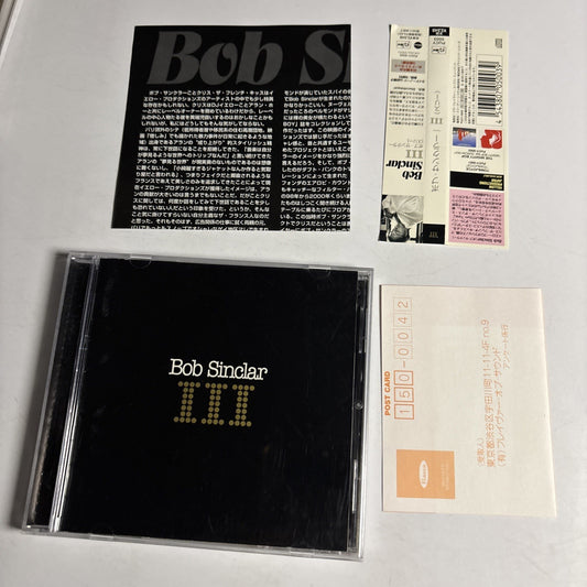 Bob Sinclar – III (CD, 2003) Japan Bonus Track Obi PUCY-5003