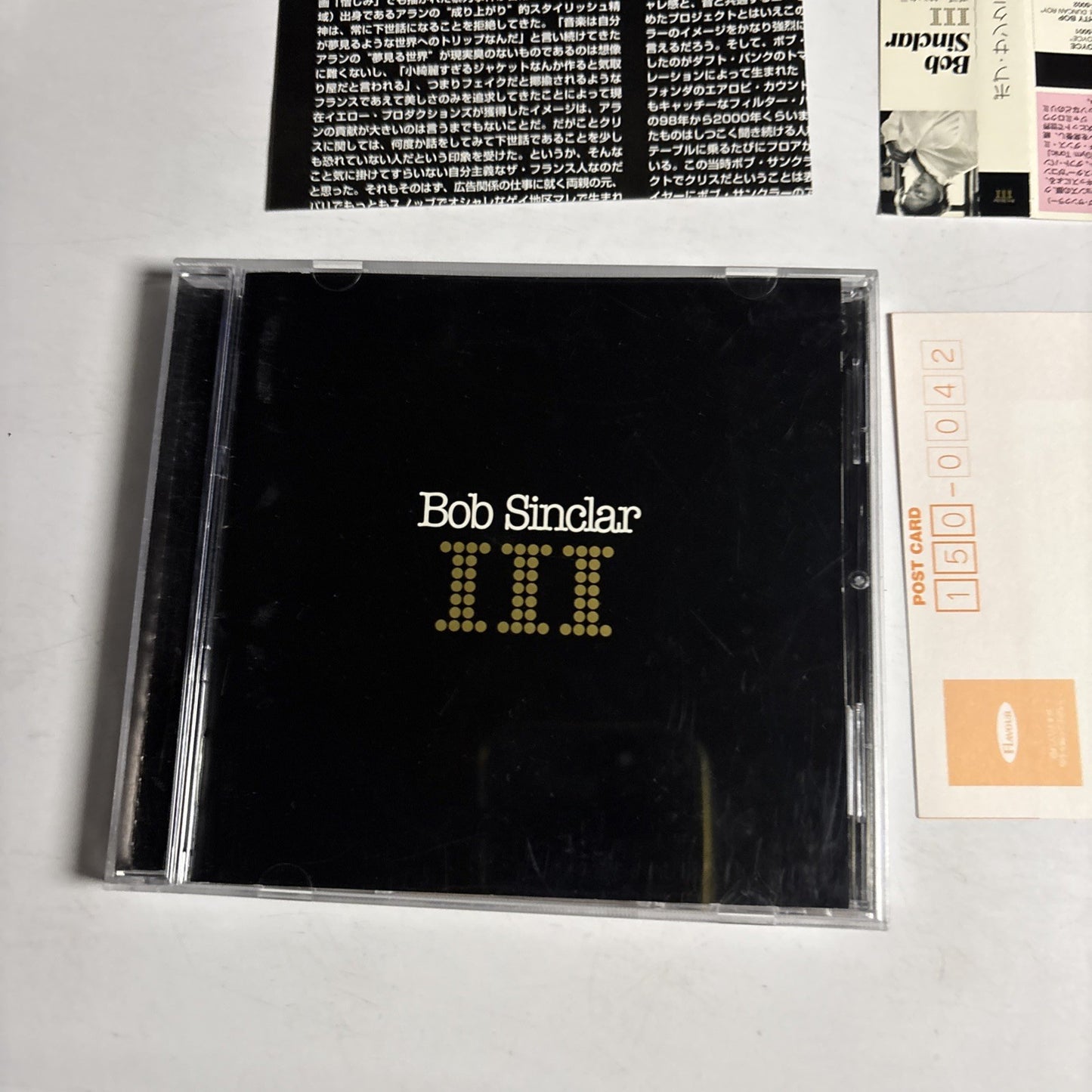 Bob Sinclar – III (CD, 2003) Japan Bonus Track Obi PUCY-5003