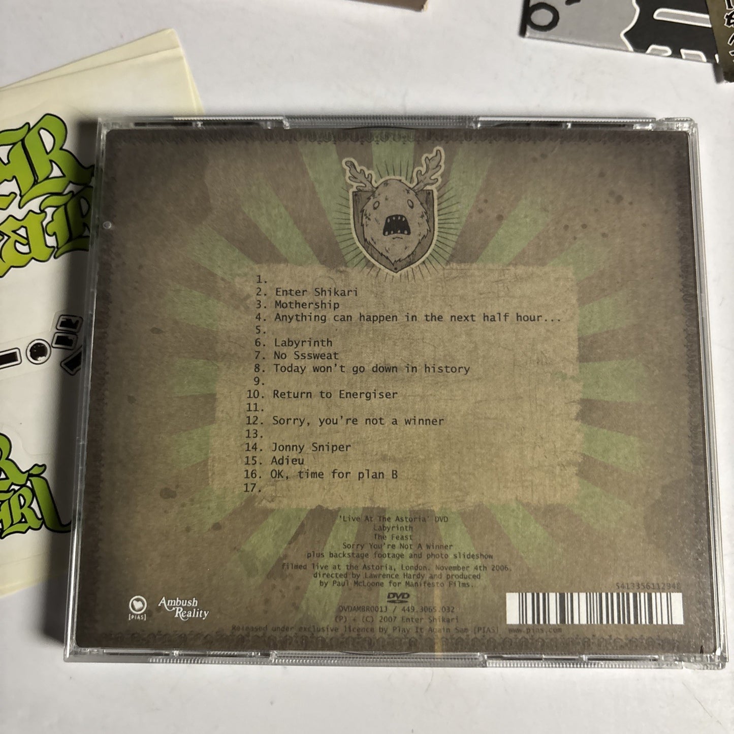 Enter Shikari – Take To The Skies (CD + DVD, 2007) Japan Obi DVDAMBR001J