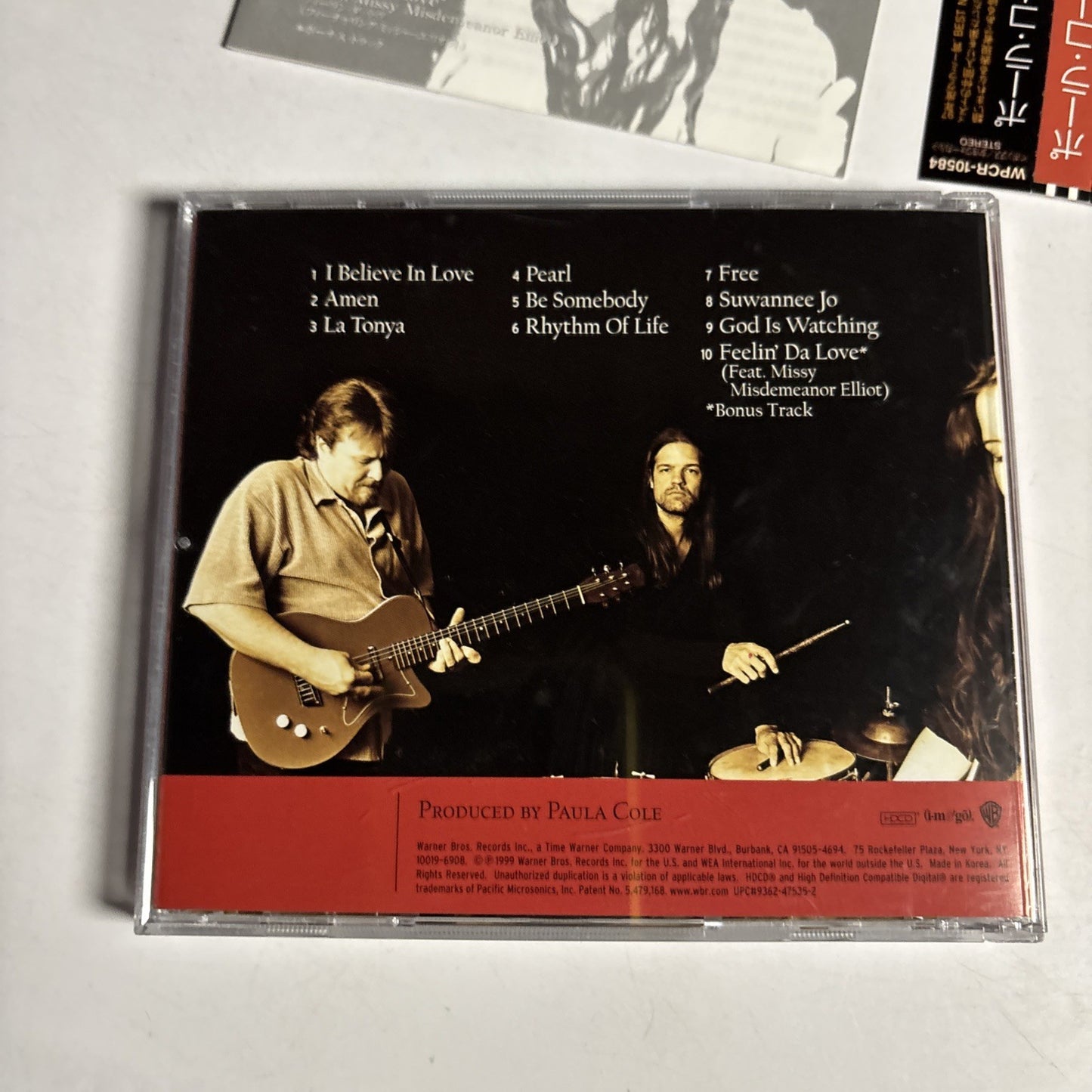 Paula Cole Band – Amen (CD, 1999) Japan obi WPCR-10584