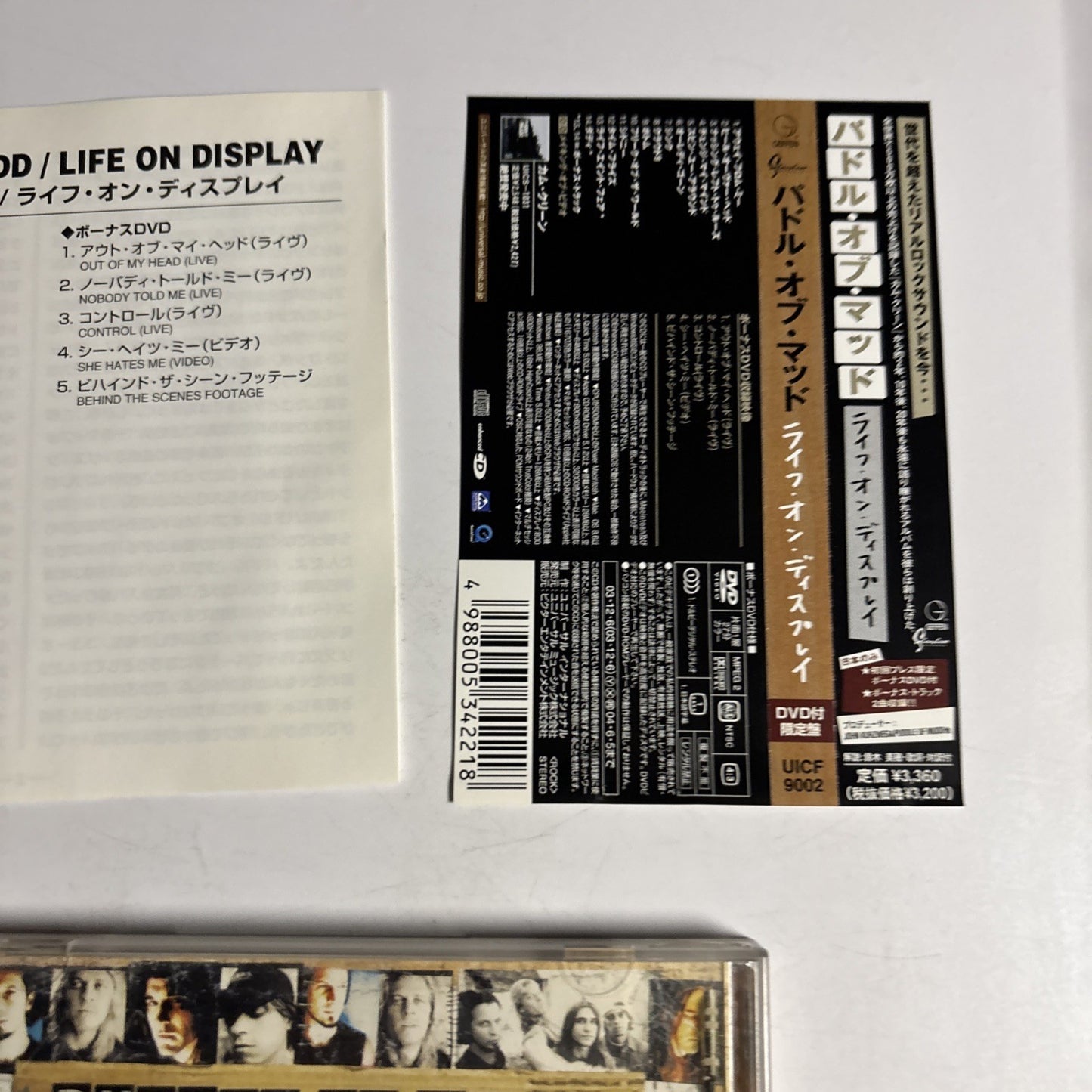 Puddle Of Mudd – Life On Display (CD + DVD, 2003) Japan Bonus Track Obi