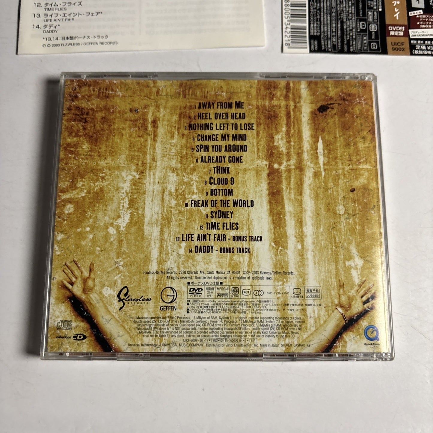 Puddle Of Mudd – Life On Display (CD + DVD, 2003) Japan Bonus Track Obi