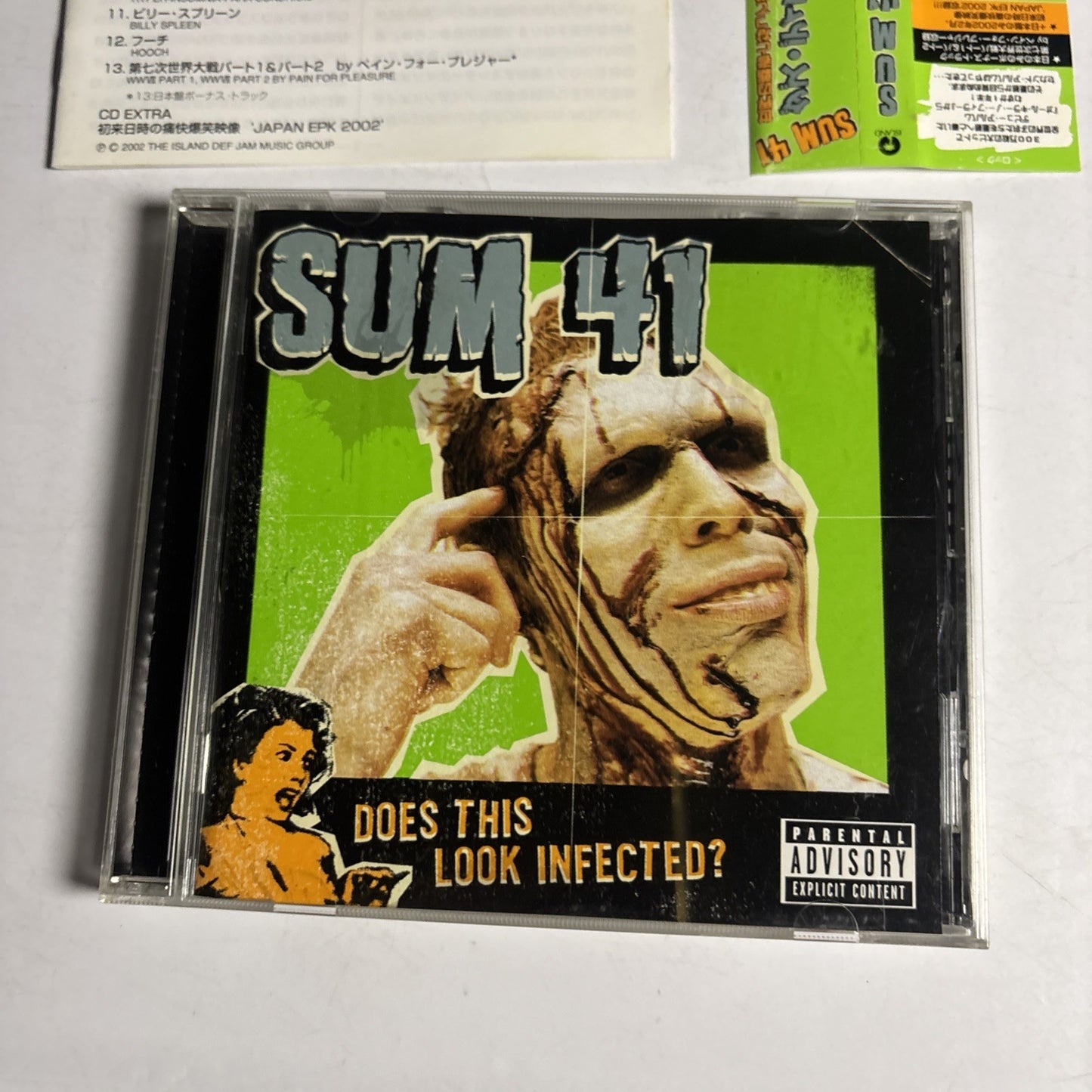 Sum 41 – Does This Look Infected? (CD, 2002)  Japan Bonus Track Obi UICL-9007