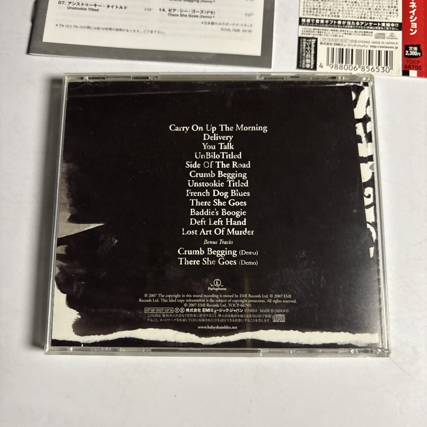 Babyshambles – Shotters Nation (CD, 2007) Japan obi TOCP 66705