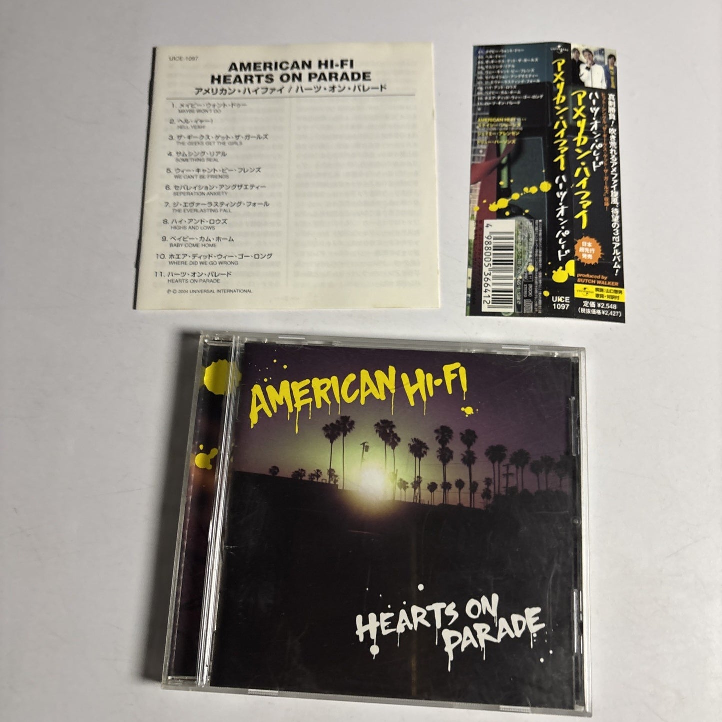 American Hi-Fi – Hearts On Parade (CD, 2004) Japan obi UICE-1097
