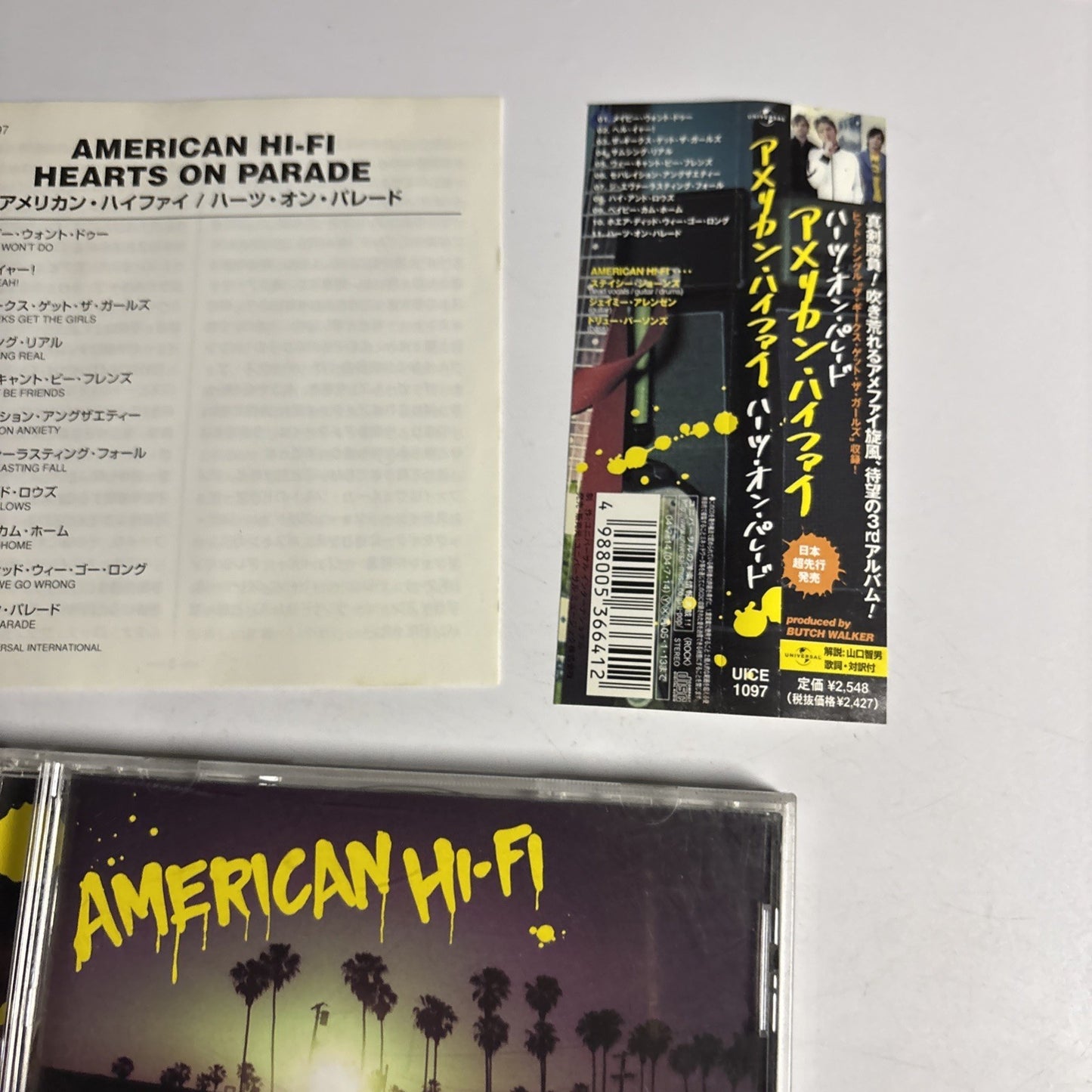 American Hi-Fi – Hearts On Parade (CD, 2004) Japan obi UICE-1097