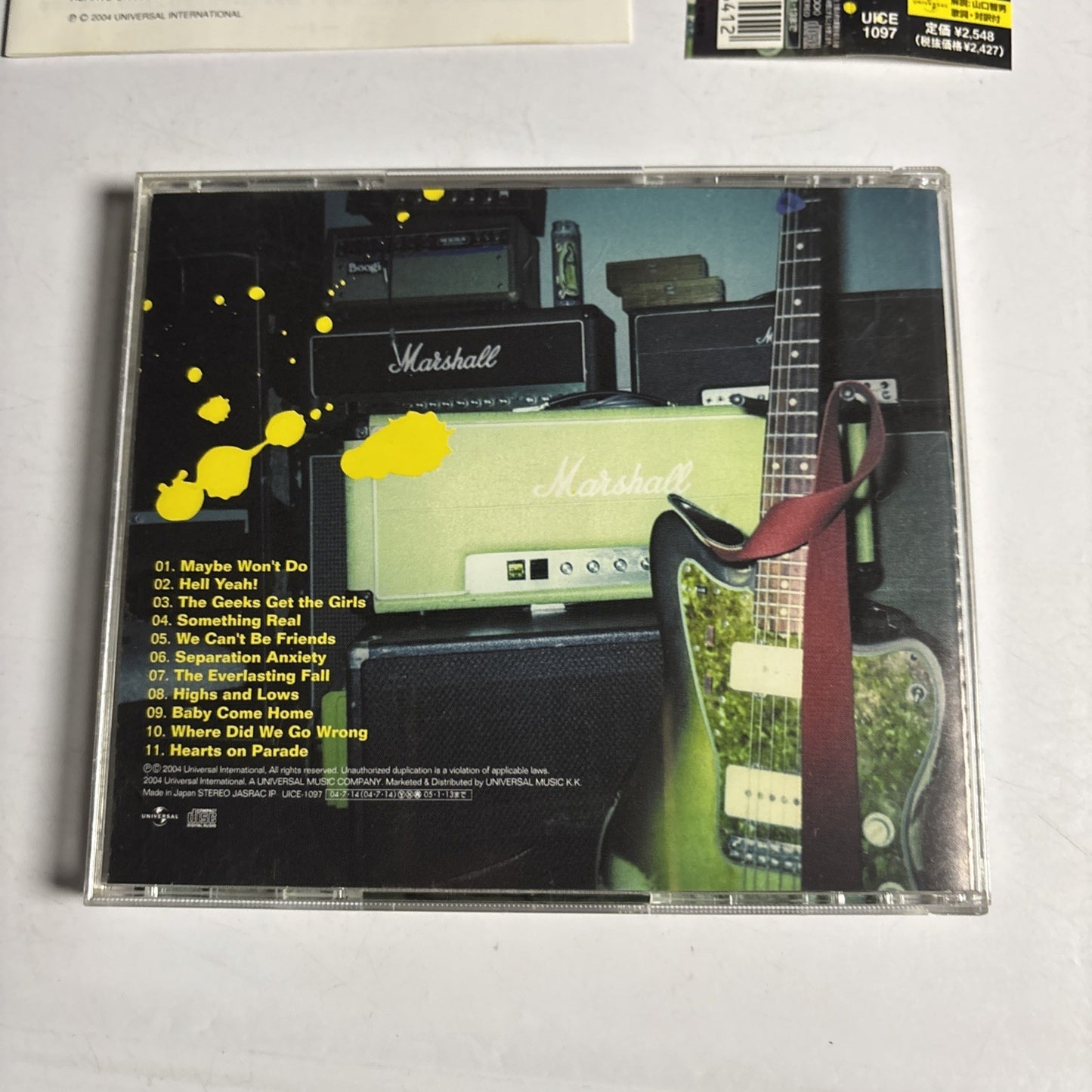 American Hi-Fi – Hearts On Parade (CD, 2004) Japan obi UICE-1097