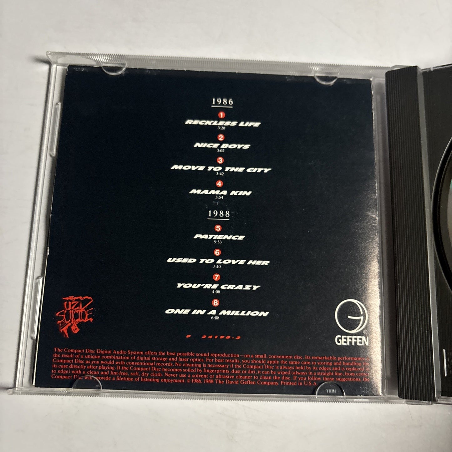 Guns N' Roses – G N' R Lies (CD, 1988) Europe 924 198-2