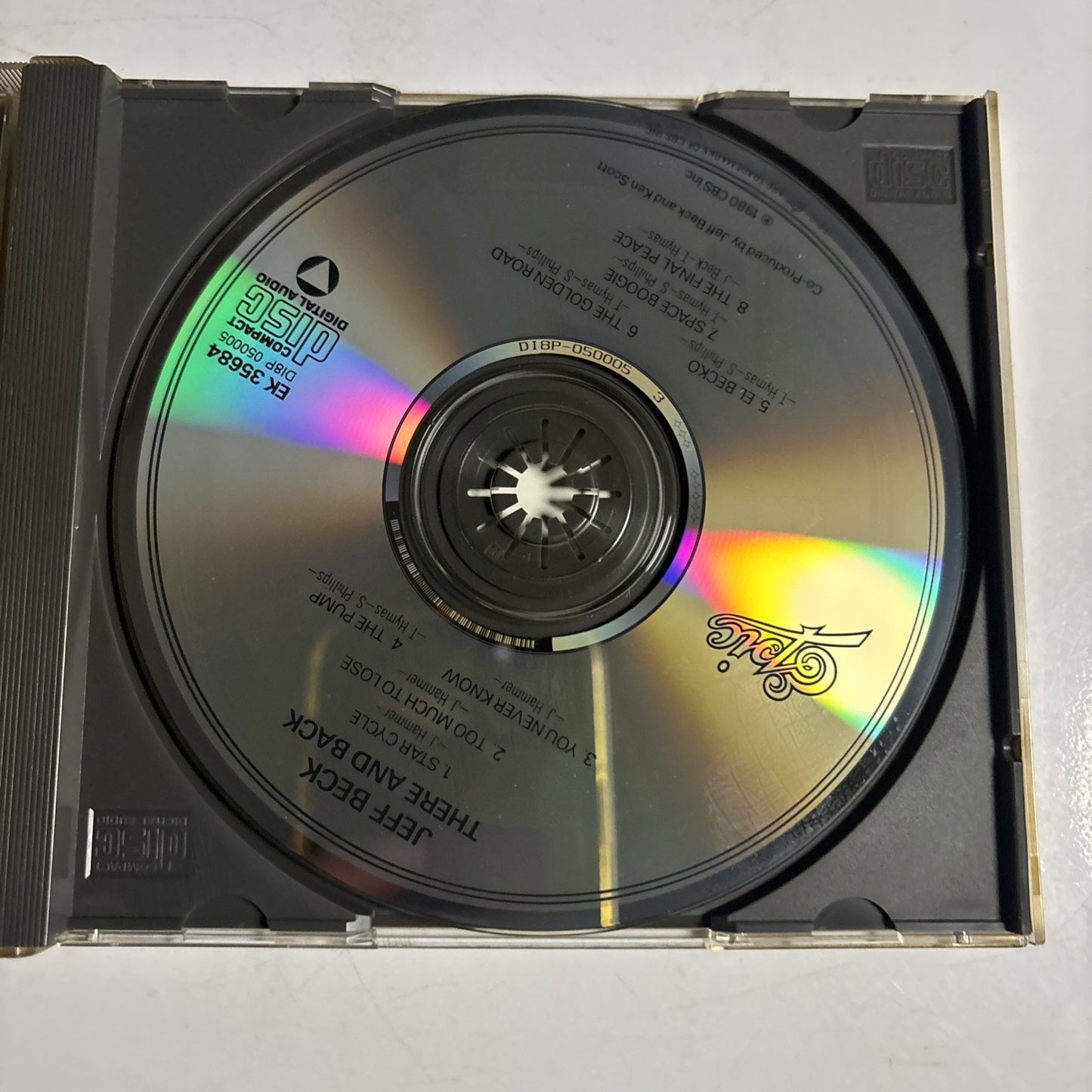 Jeff Beck – There And Back (CD, 1986)  US EK 35684