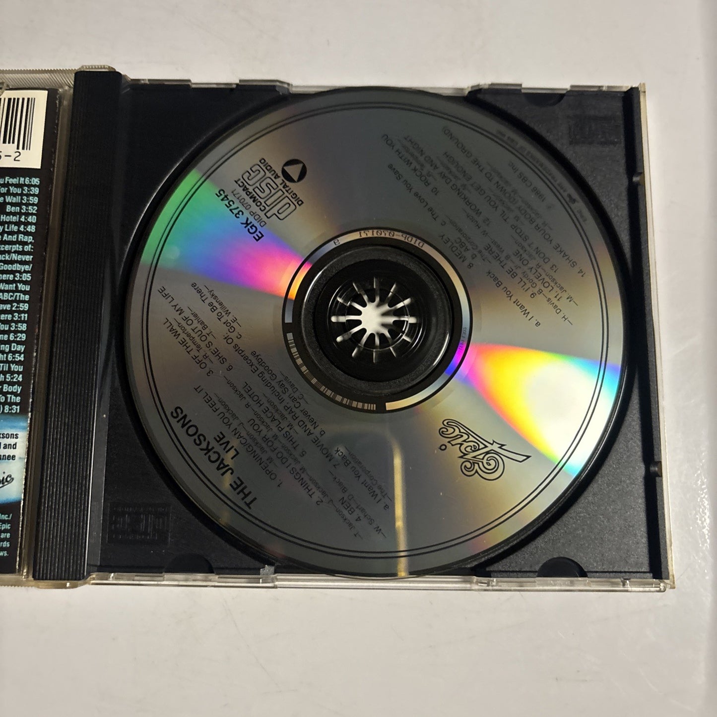 The Jacksons – Live (CD, 2008)  EGK 37545