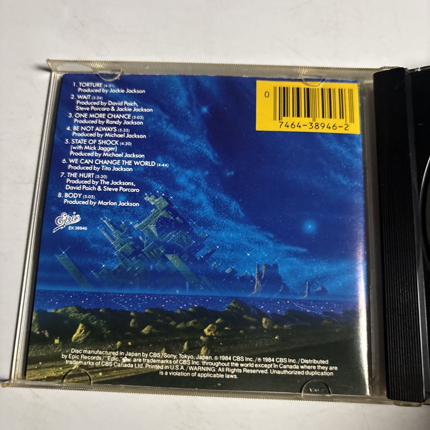 The Jacksons – Victory (CD, 1984) US EK 38946