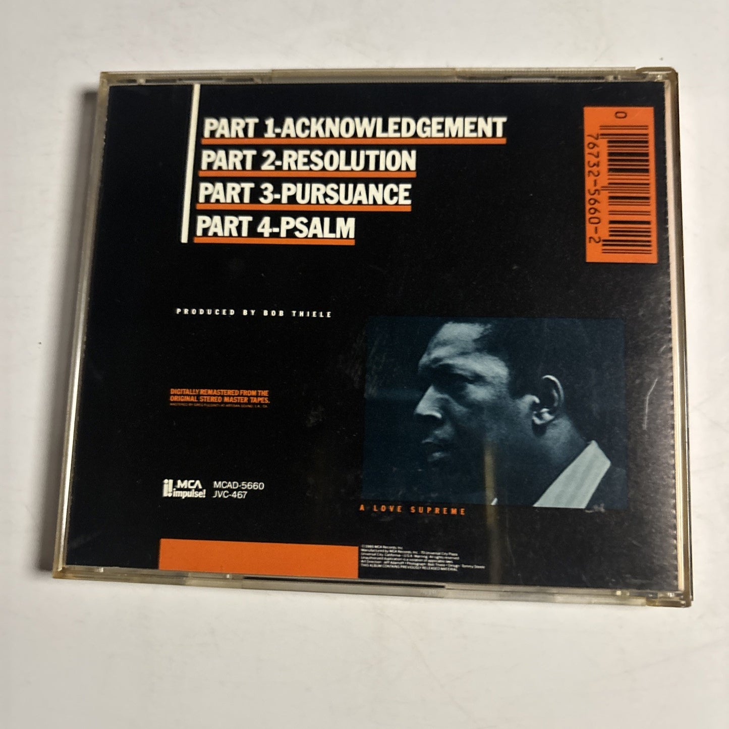 John Coltrane – A Love Supreme (CD, 1986) US MCAD-5660