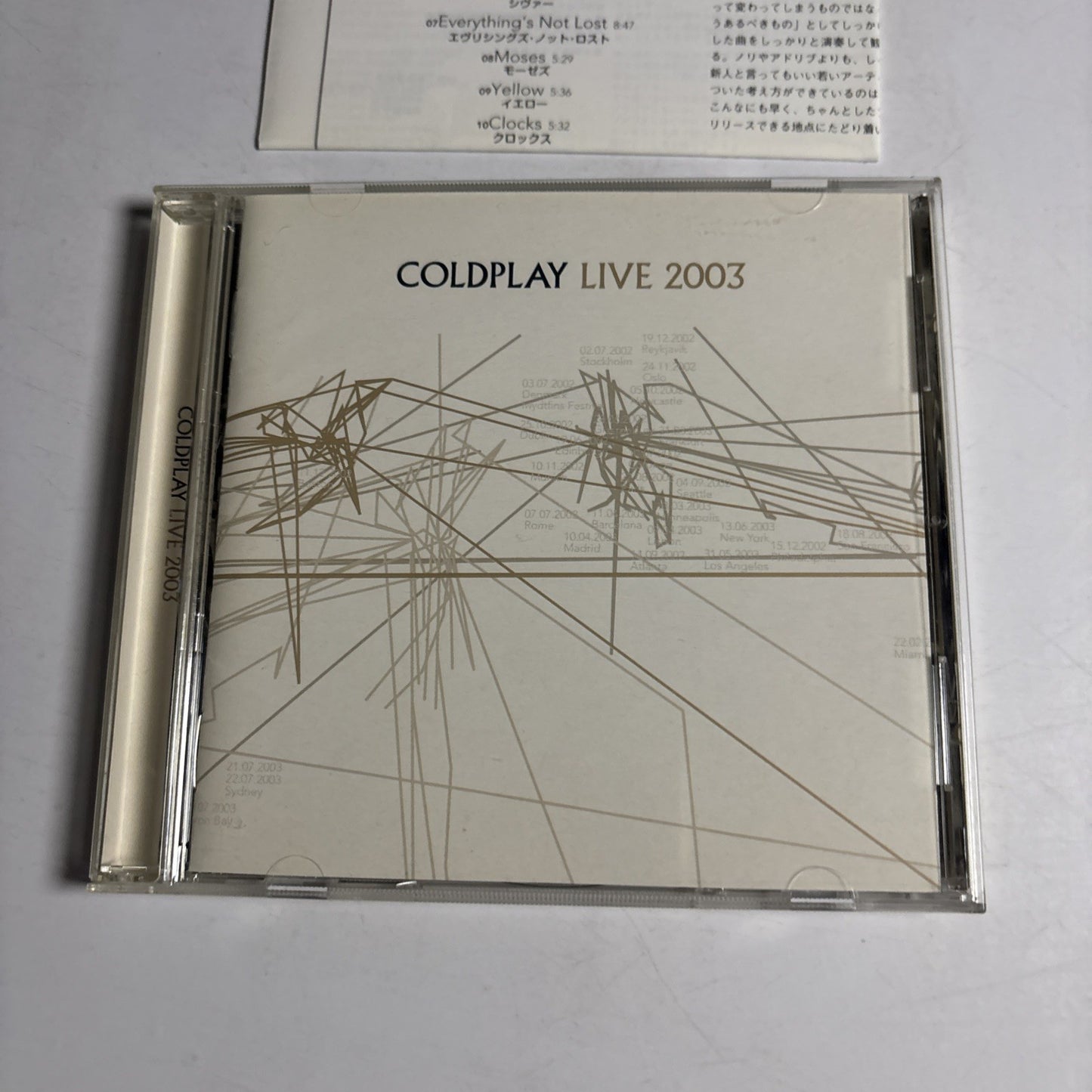 Coldplay – Live 2003 (CD, 2003) Japan TOCP-66270