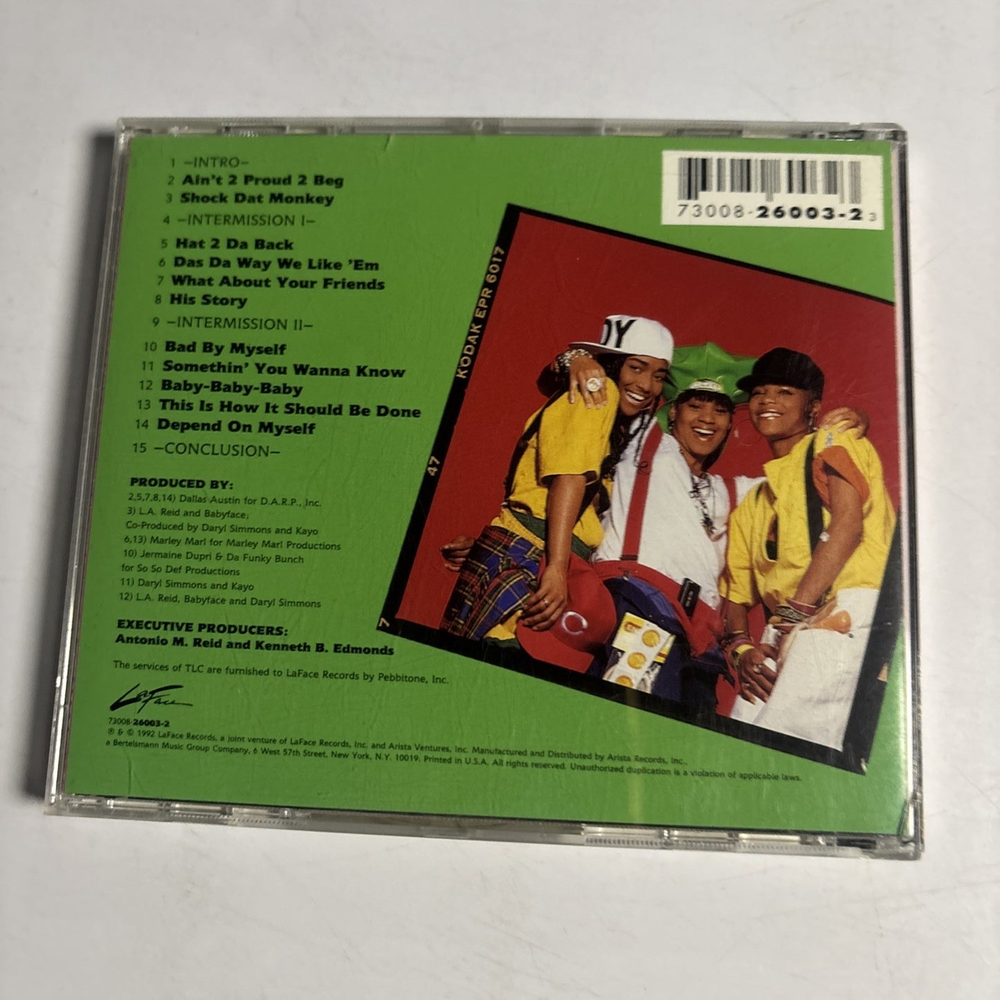 TLC – Ooooooohhh...On The TLC Tip (CD, 1992)  US 73008-26003-2