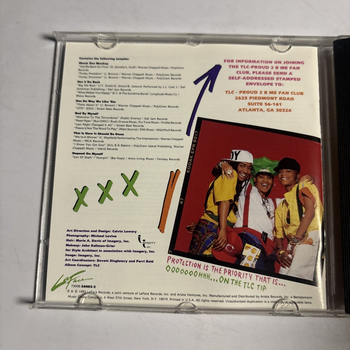TLC – Ooooooohhh...On The TLC Tip (CD, 1992)  US 73008-26003-2