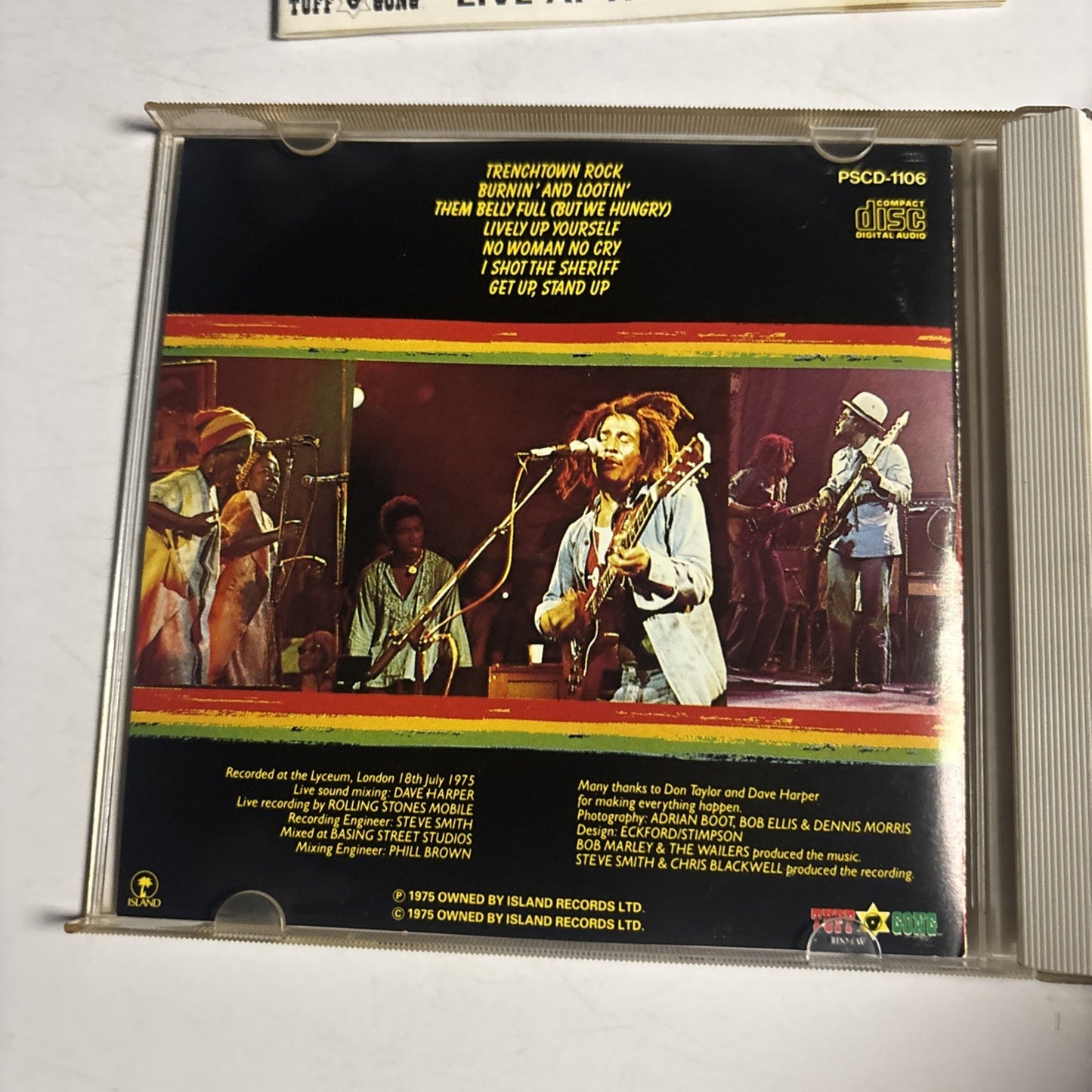 Bob Marley & The Wailers – Live! (CD, 1991) Japan PSCD-1106