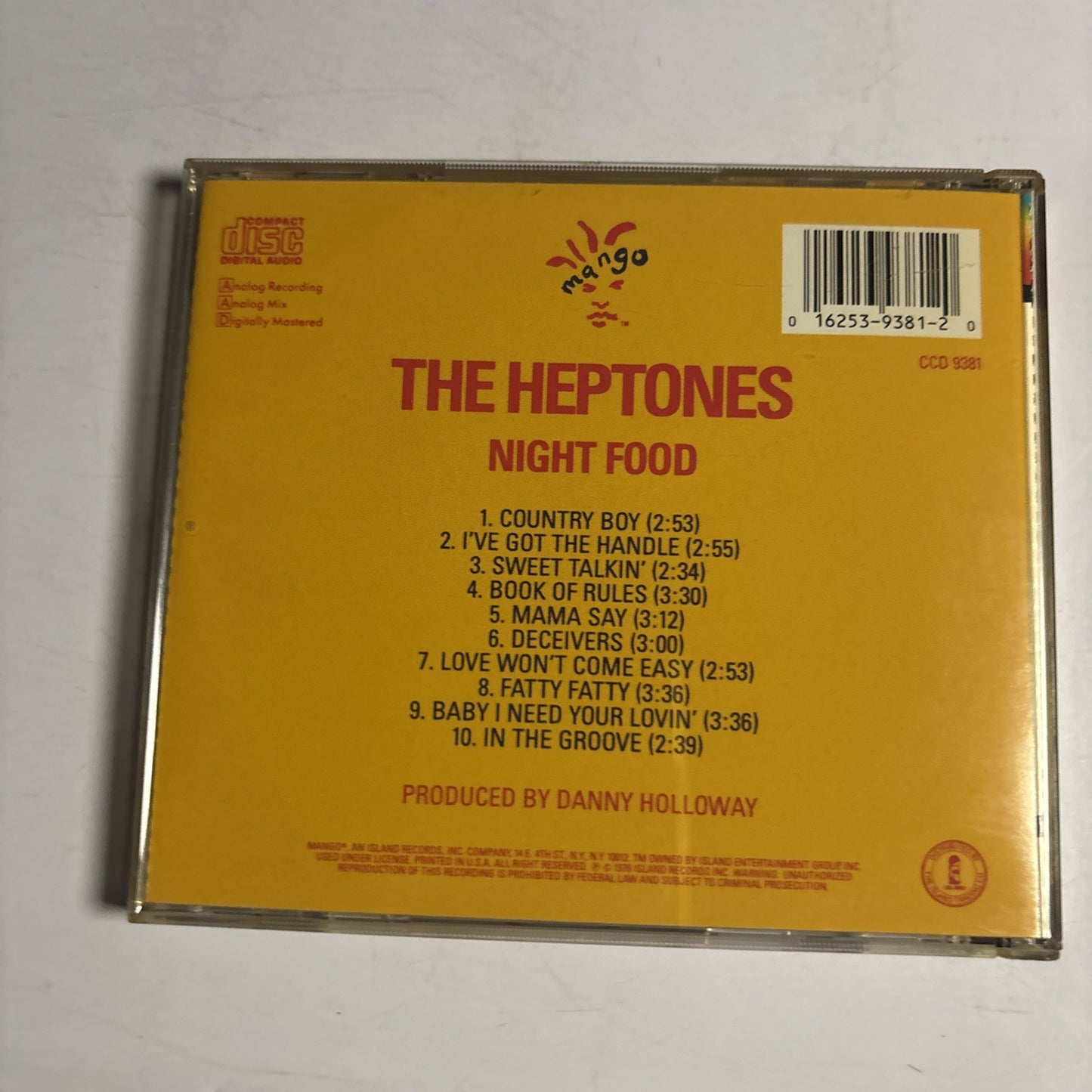 The Heptones – Night Food (CD) US CCD 9381